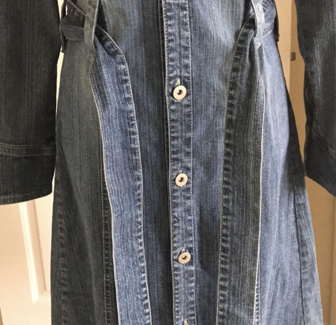 Other BUTTON UP TIE PRINCESS CUT DENIM JEAN JACKET Size S / US 4 / IT 40 - 5 Thumbnail