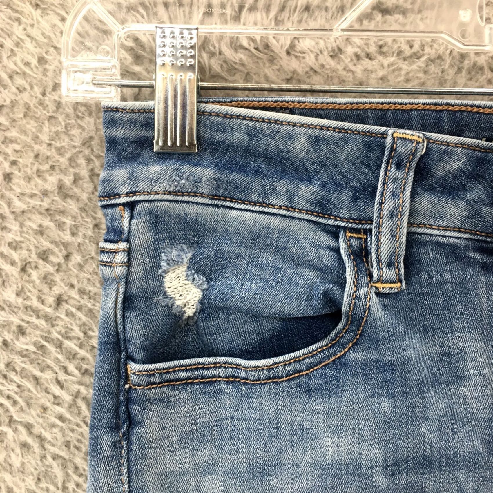 American Eagle Outfitters American Eagle Jeans Hi-Rise Jegging Womens Blue Denim Zip Fly Size 2 (27x28) Size 26" / US 2 / IT 38 - 3 Thumbnail