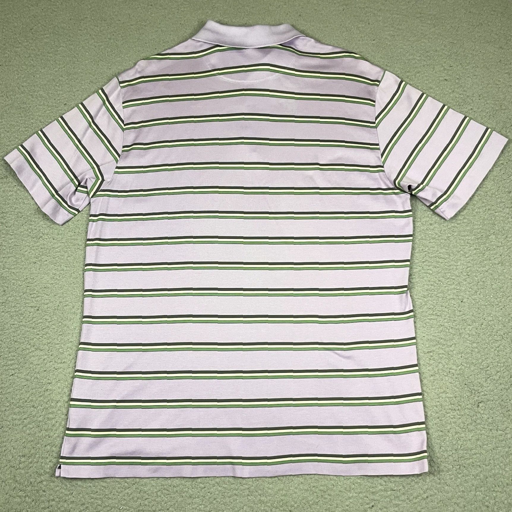 Nike Nike Golf Shirt XL Purple Tiger Woods Polo Dri-Fit Striped Short Sleeve Mens Polo Collection Nike Golf Shirt Veg? Size US XL / EU 56 / 4 - 5 Thumbnail