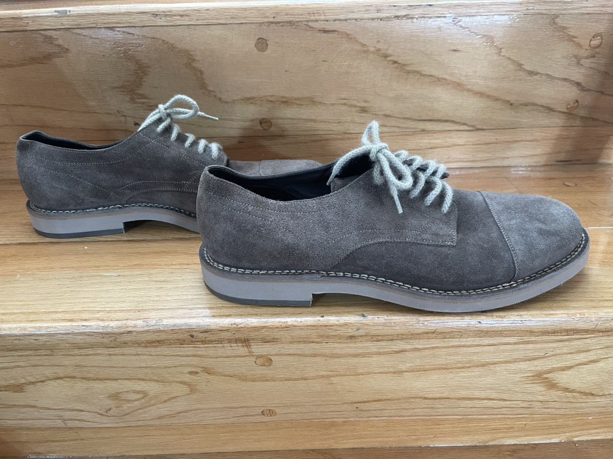 Brunello Cucinelli Brunello Cuccinelli Green Suede Shoes Size US 10 / EU 43 - 1 Thumbnail