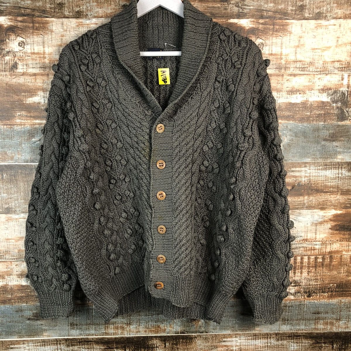 Vintage 💥RARE💥 Lipstar japan Grey Cardigan Knitwear #A1330 Size US M / EU 48-50 / 2 - 3 Thumbnail