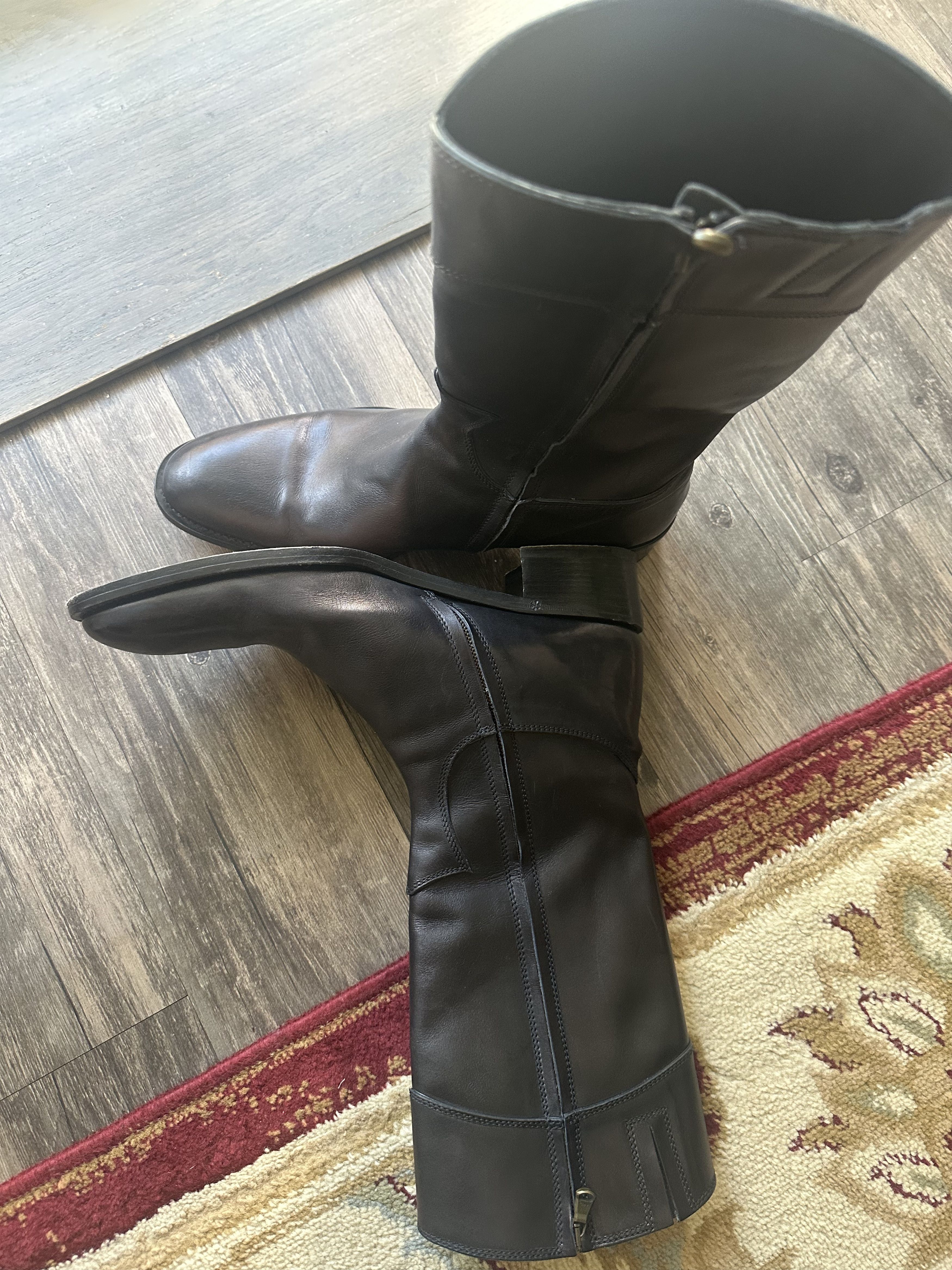 Dsquared2 DSQUARED2 Tall Sleek Leather Western Boots Size US 10 / EU 43 - 4 Thumbnail