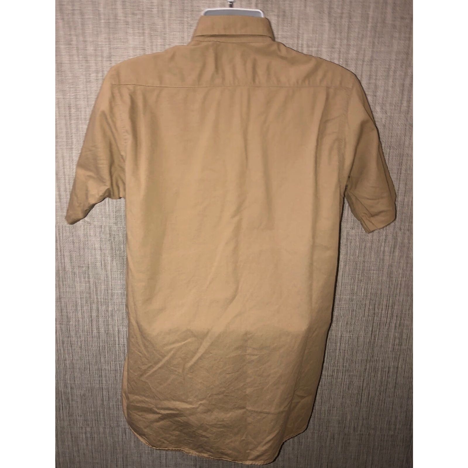 Vintage VINTAGE Duxbak Shirt Mens Beige Short Sleeve Button Front Padded 20.5 Inch Armpit S Size US S / EU 44-46 / 1 - 5 Thumbnail