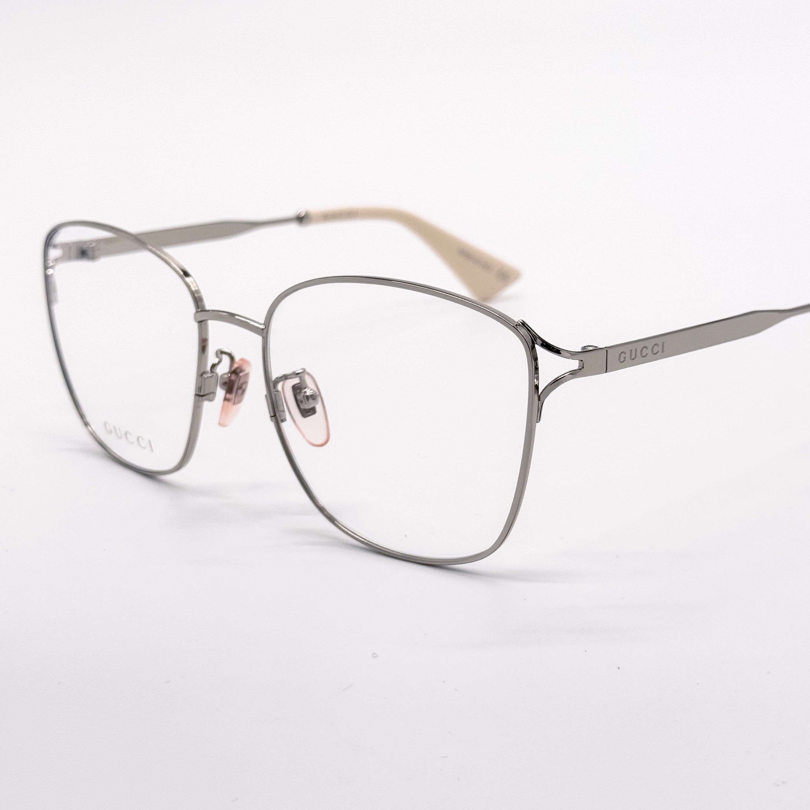 Gucci NEW GUCCI GG0819OA 003 WOMEN SILVER EYEGLASSES GUCCI Size ONE SIZE - 5 Thumbnail