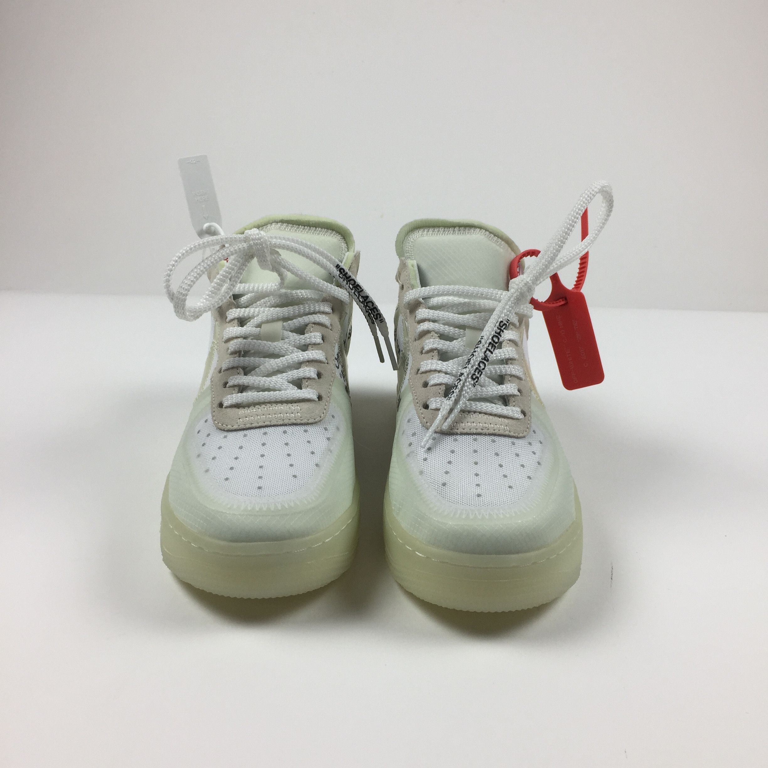 Nike NIKE x OFF-WHITE VIRGIL ABLOH AIR FORCE 1 WHITE Size US 9.5 / EU 42-43 - 7 Thumbnail