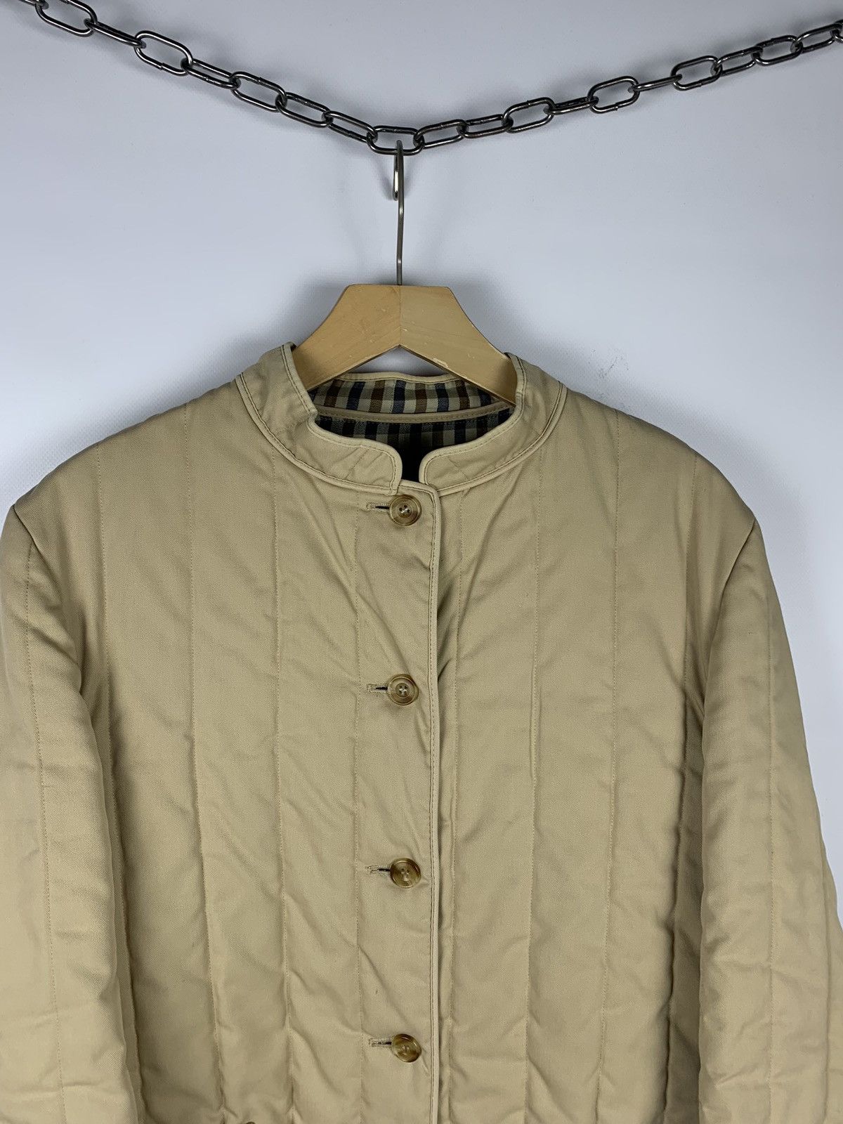 Aquascutum Aquascutum Showerproof Padded Jacket Sz M House Check Lining Size M / US 6-8 / IT 42-44 - 2 Thumbnail