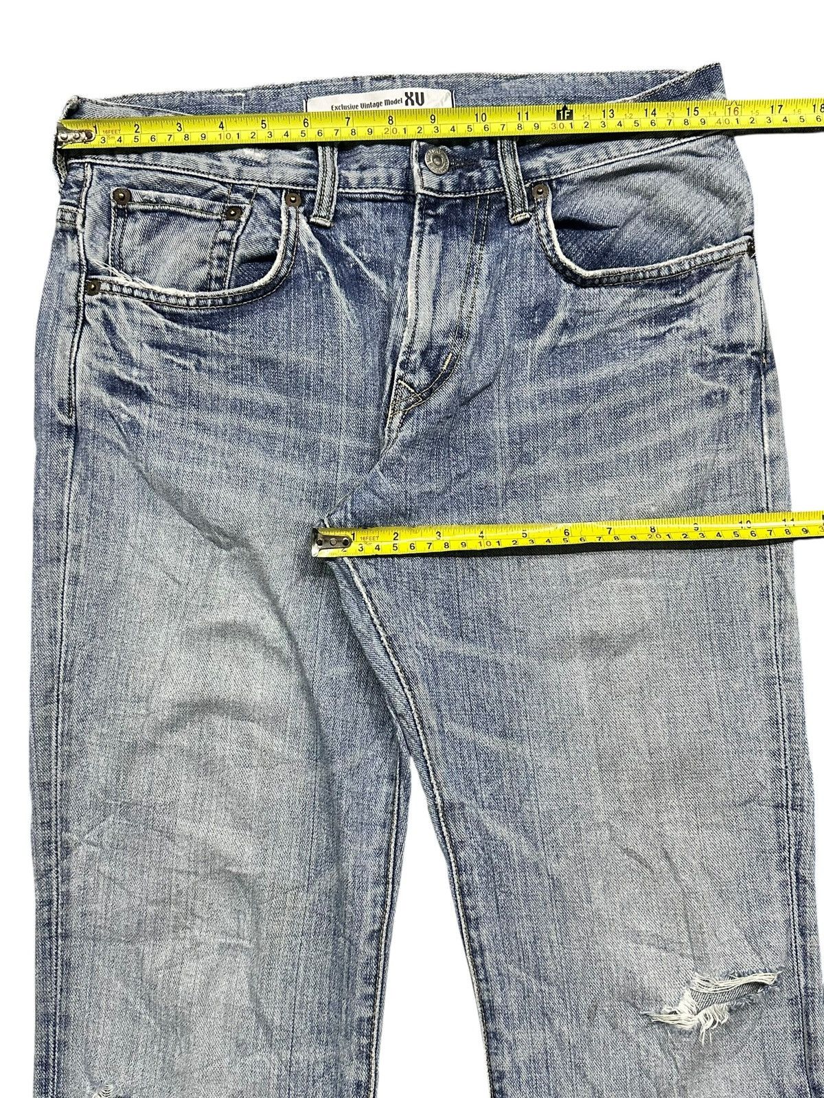 Edwin Vintage Edwin XV Distressed Wideleg Style and Faded Wash Size US 32 / EU 48 - 12 Thumbnail