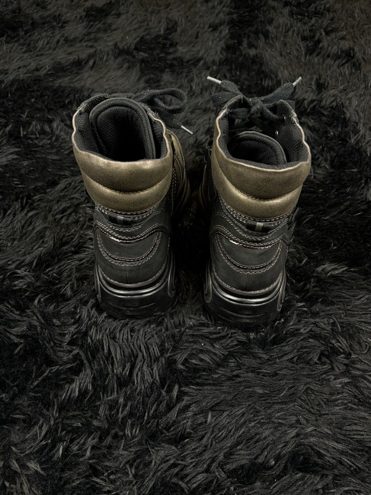 Other Vintage Avant Garde Catwalk New rock style platform boots Size US 8 / EU 41 - 6 Thumbnail