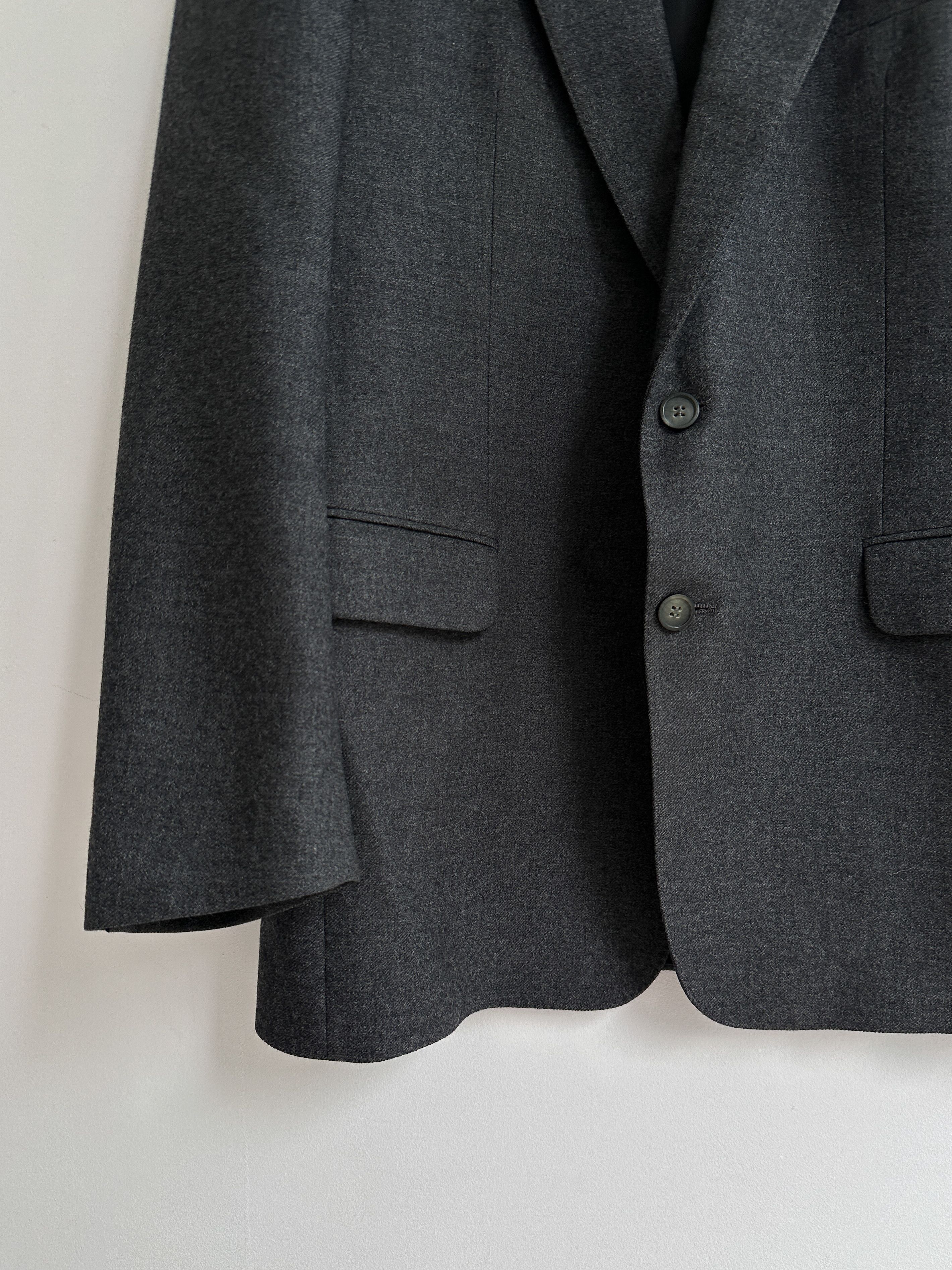 Burberry Vintage Burberry Gray Wool Blazer Jacket Size 50R - 5 Thumbnail