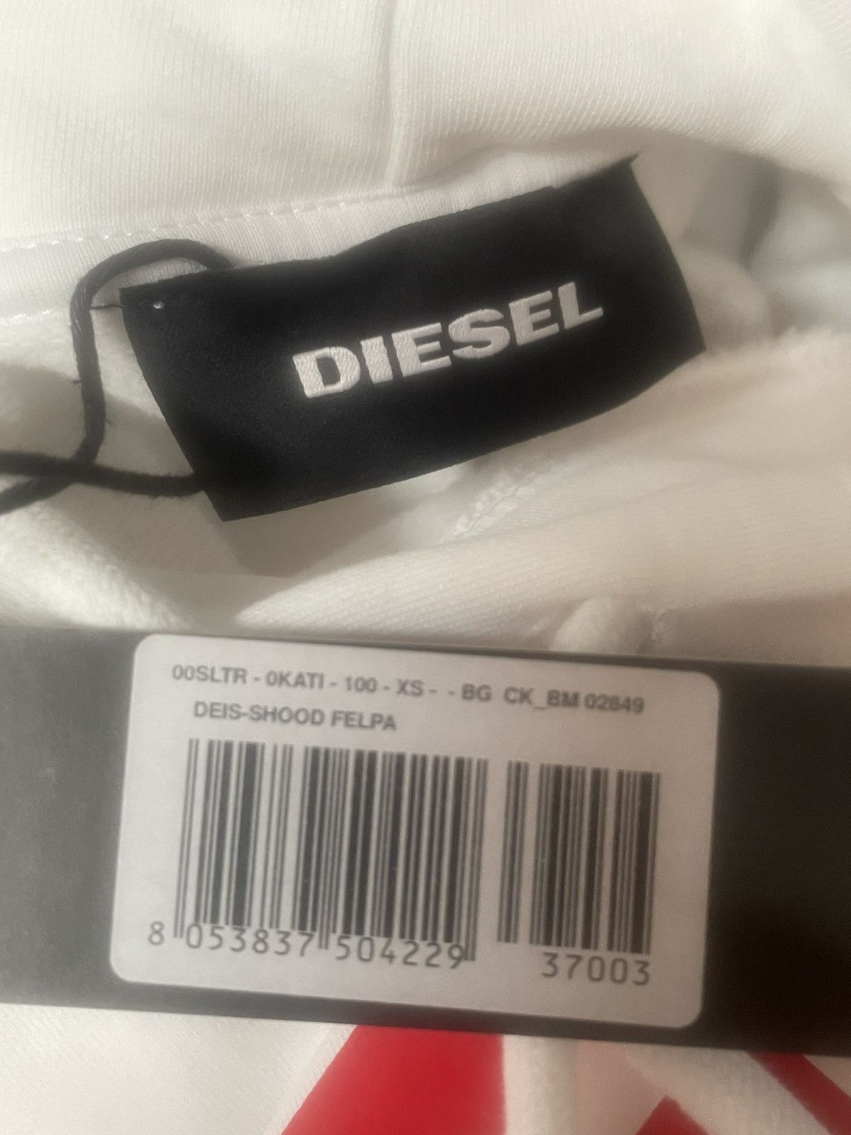 Diesel DEISEL Misspelled Logo Hoodie Oversized Size US XS / EU 42 / 0 - 5 Thumbnail