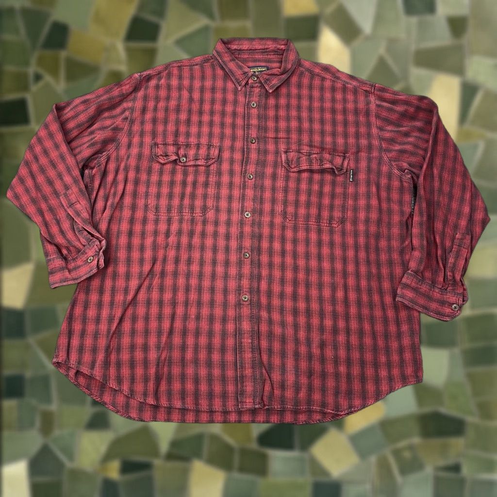 Vintage VINTAGE Woolrich Shirt Men's XXL Red Plaid Flannel Button-Up with Pockets Outdoor Long Sleeve Casual Clothing Mens XXL Red Black Plaid Woolrich Shirt Size US XXL / EU 58 / 5 - 1 Thumbnail