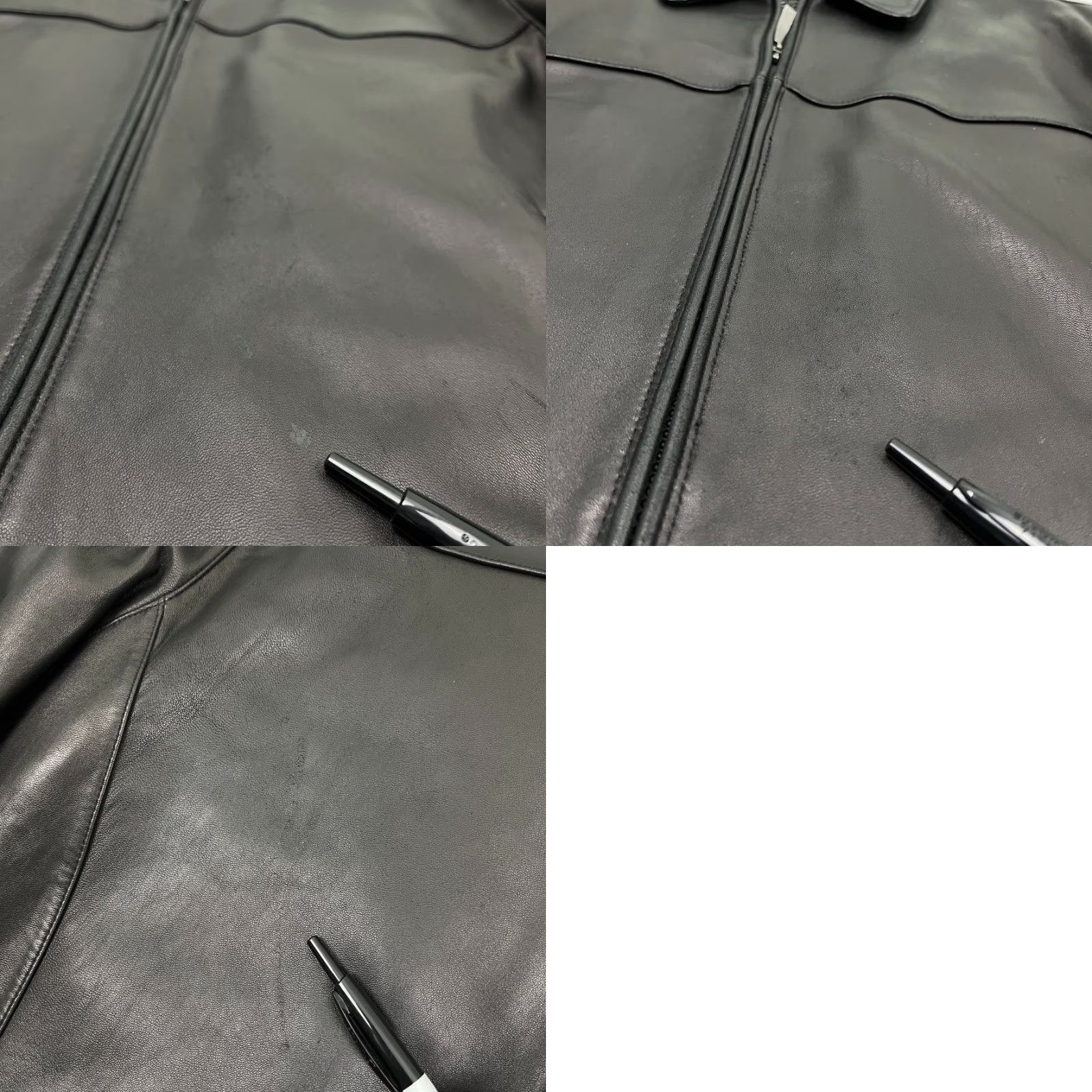 Liz Claiborne VINTAGE Claiborne Leather Jacket Mens L Full Zip Coat Black Size US L / EU 52-54 / 3 - 9 Thumbnail