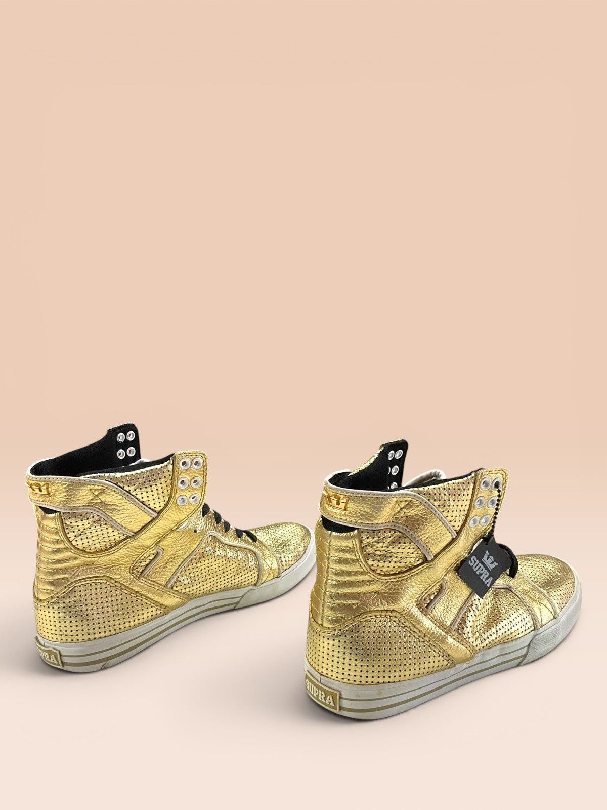 Supra Supra Skytop 14K Gold Perforated Hightops Size US 9 / EU 42 - 5 Thumbnail