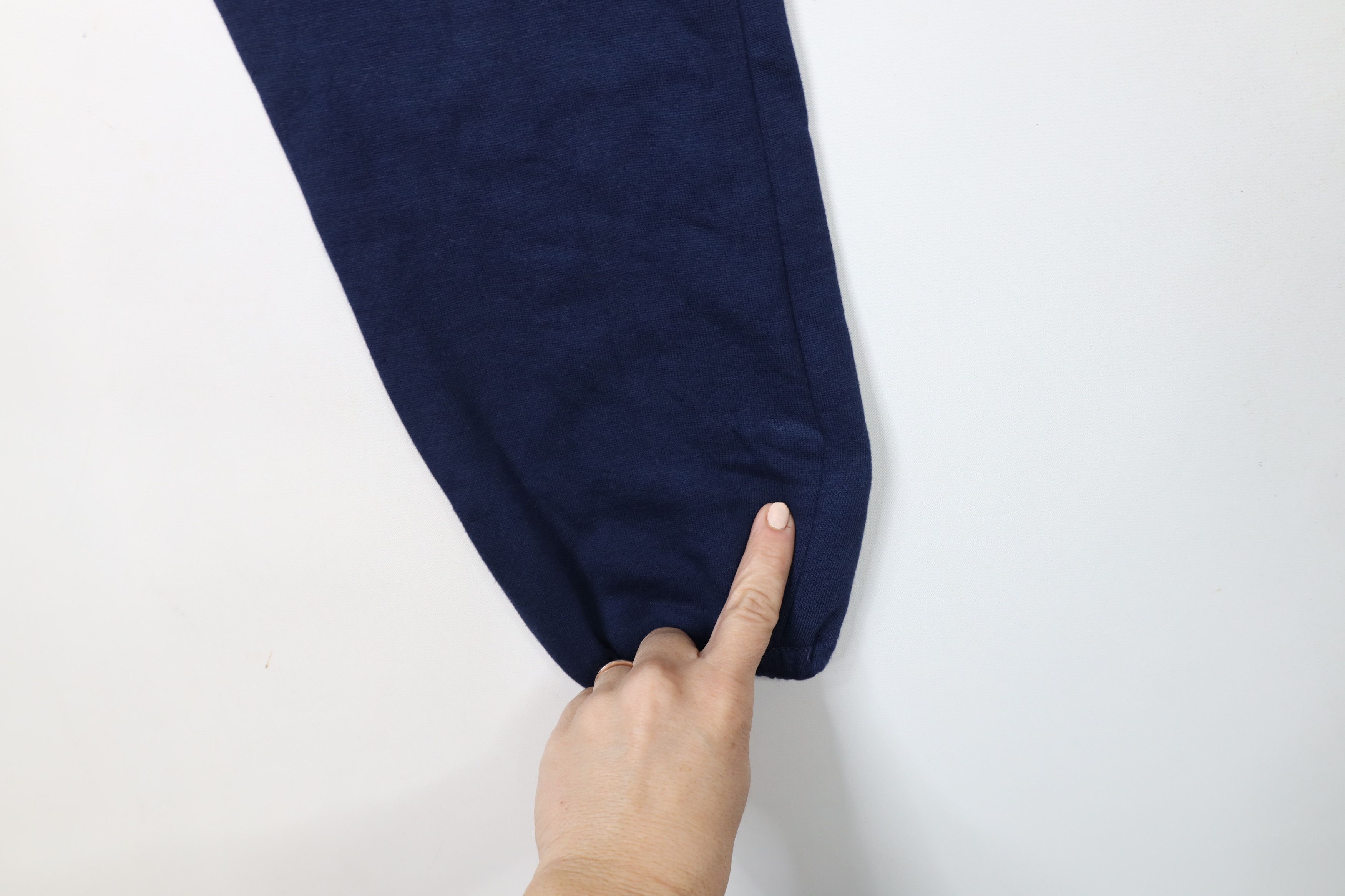 Vintage Vintage 90s Streetwear Cuffed Sweatpants Joggers Blue USA Size US 34 / EU 50 - 5 Thumbnail