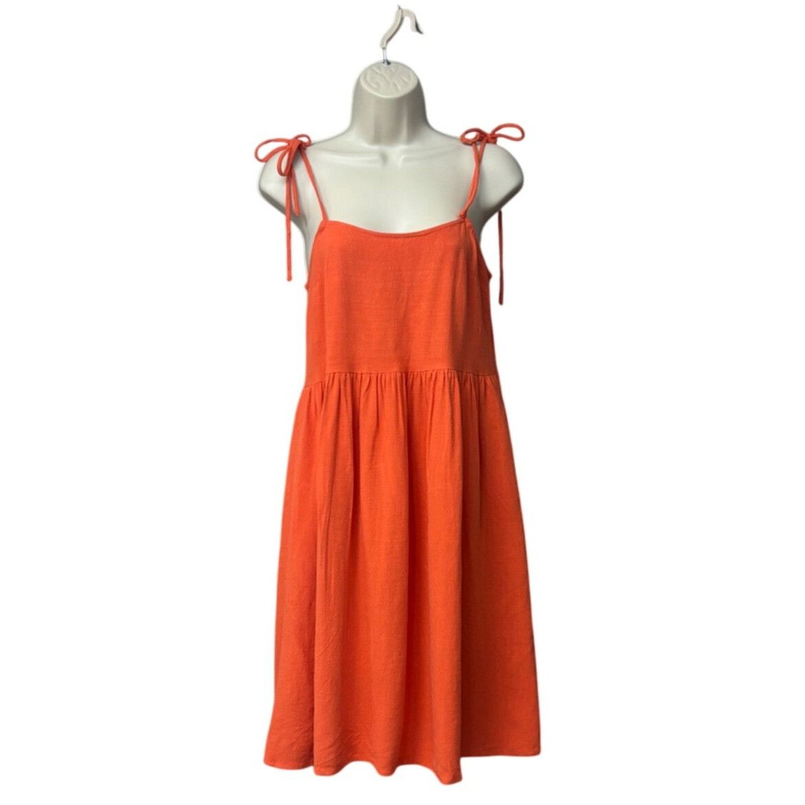 Other Petal & Pup Emerson Tie Strap Linen Blend Minidress, Orange, Size XS / US 0-2 / IT 36-38 - 12 Thumbnail