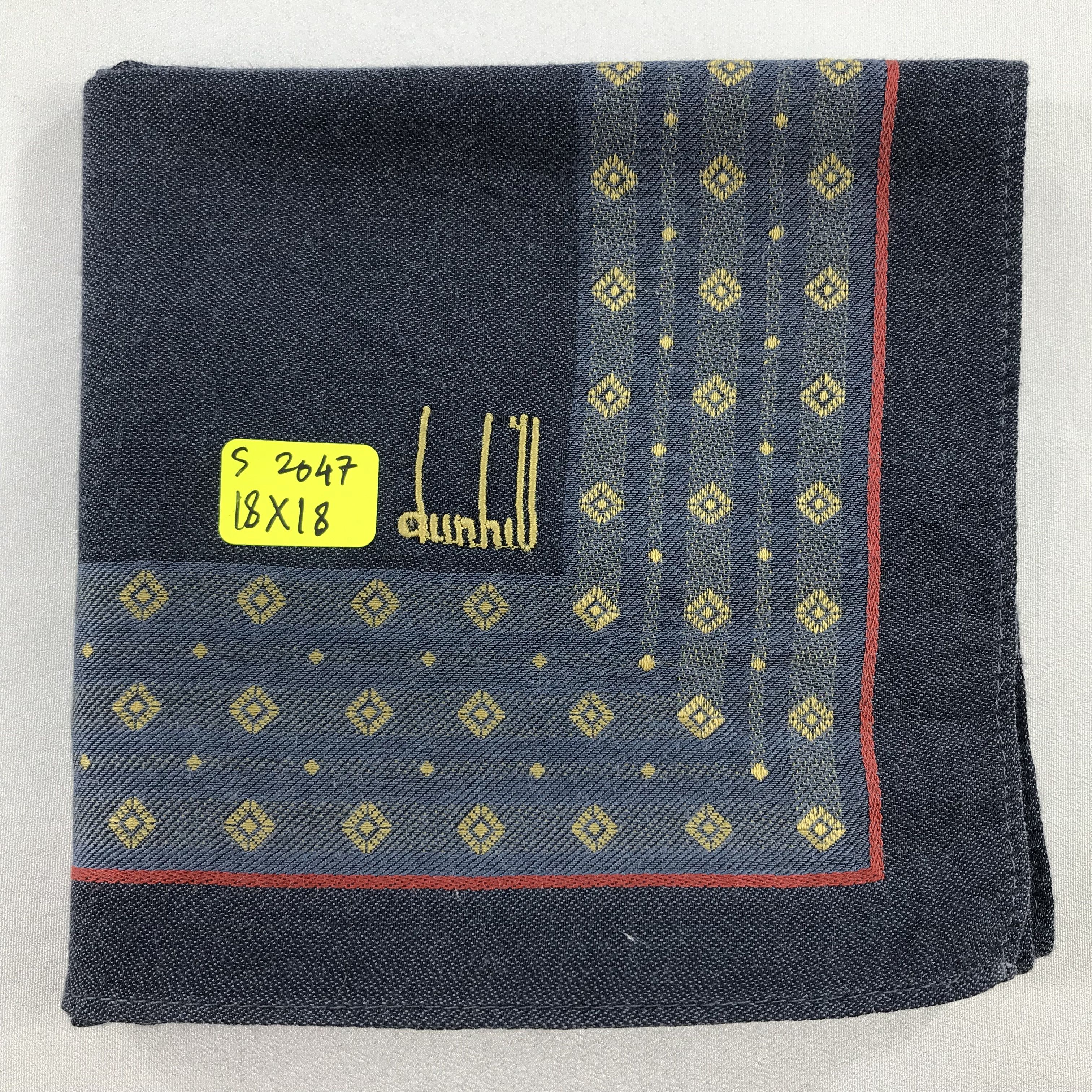 Alfred Dunhill × Vintage Dunhill Bandana / Handkerchief / Neckerchief - S2047 Size ONE SIZE - 5 Thumbnail