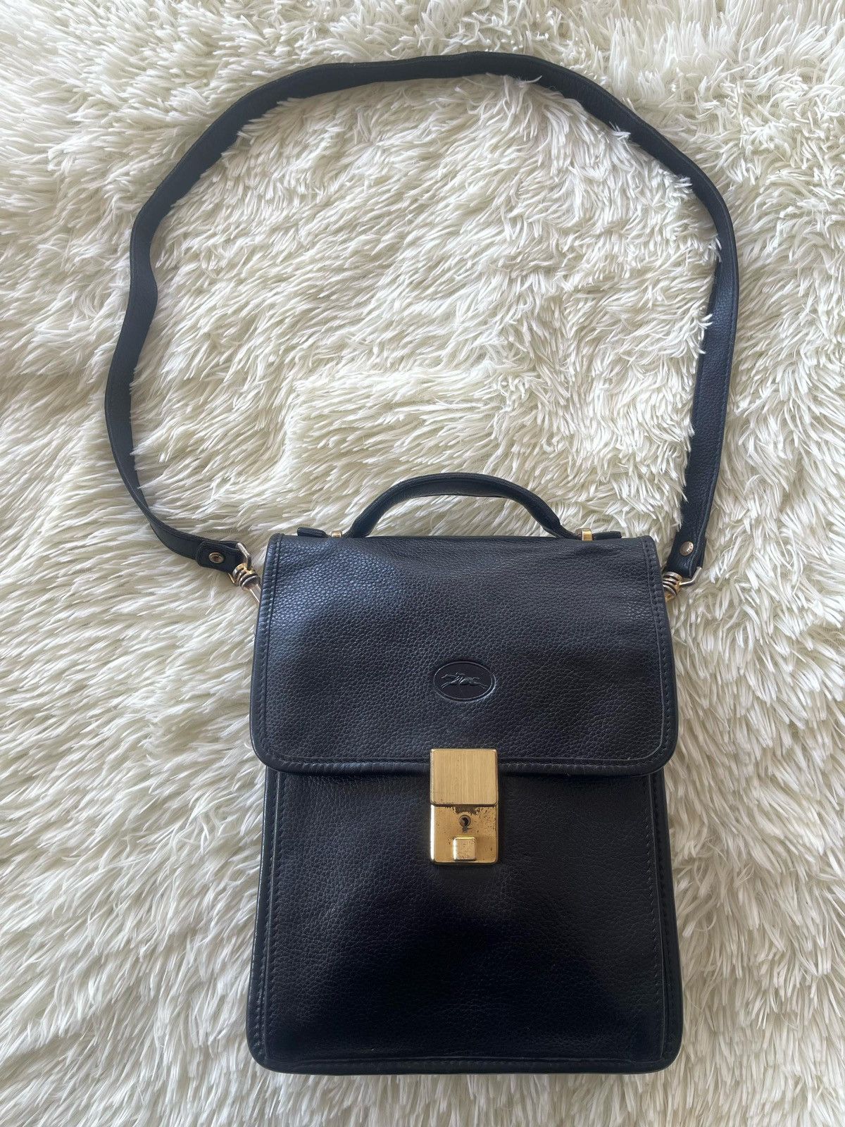 Leather × Longchamp × Vintage Vintage Longchamp Sling Shoulder Bag Size ONE SIZE - 8 Thumbnail