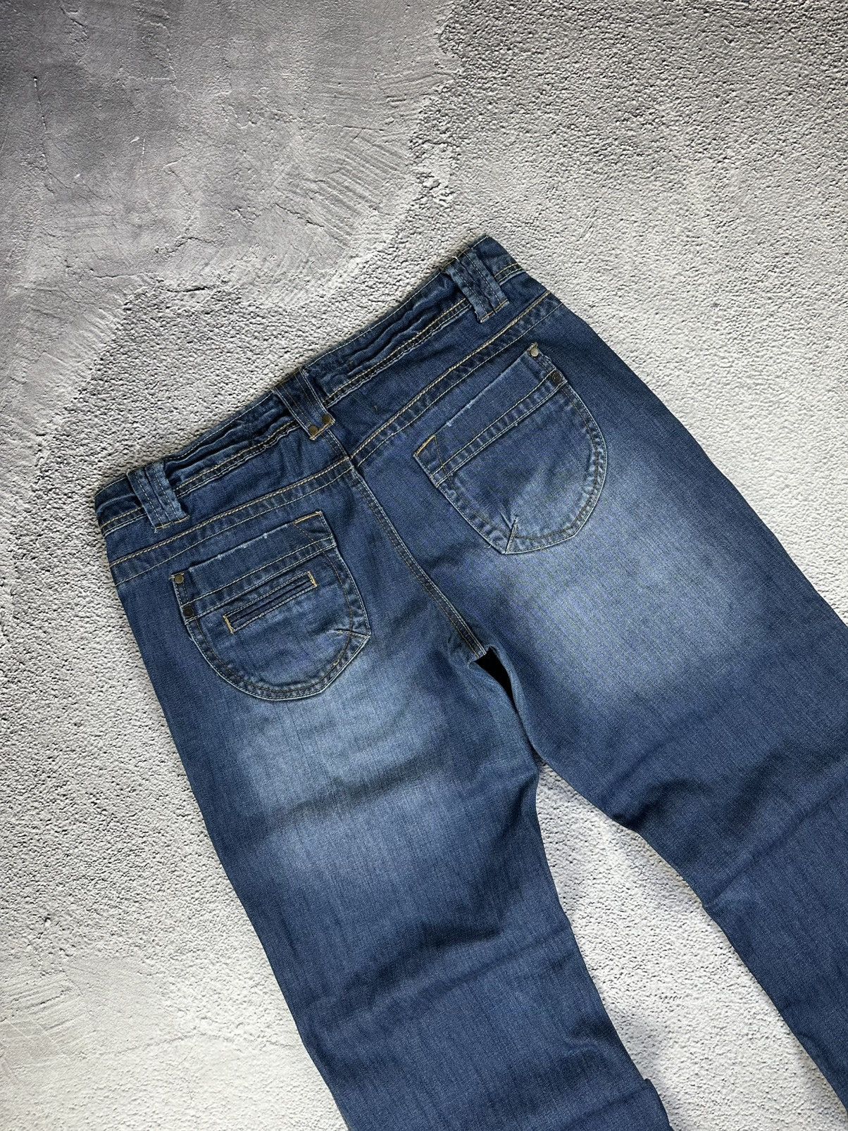 If Six Was Nine Vintage Baggy Jeans Faded Japan Trashed Y2K Avant Garde SK8 Size 32" / US 10 / IT 46 - 3 Thumbnail