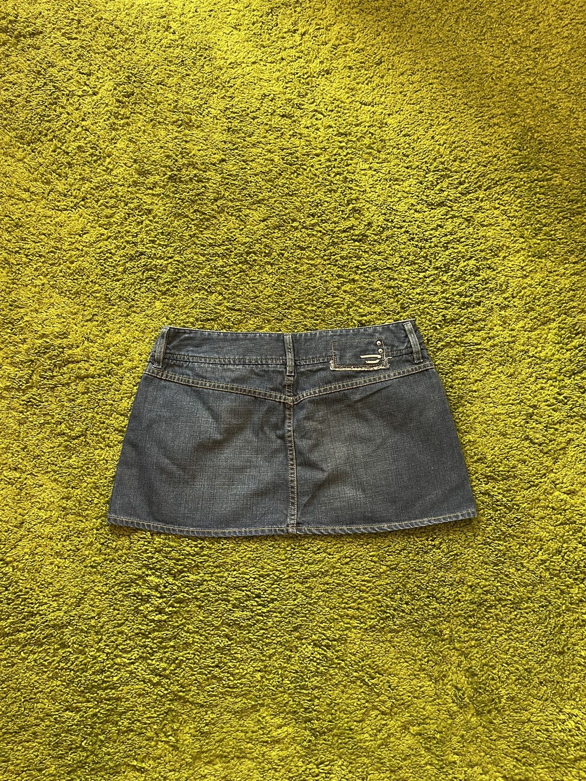 Designer × Diesel × Vintage Diesel 2000s vintage denim mini skirt Y2K Size 28" / US 6 / IT 42 - 2 Thumbnail