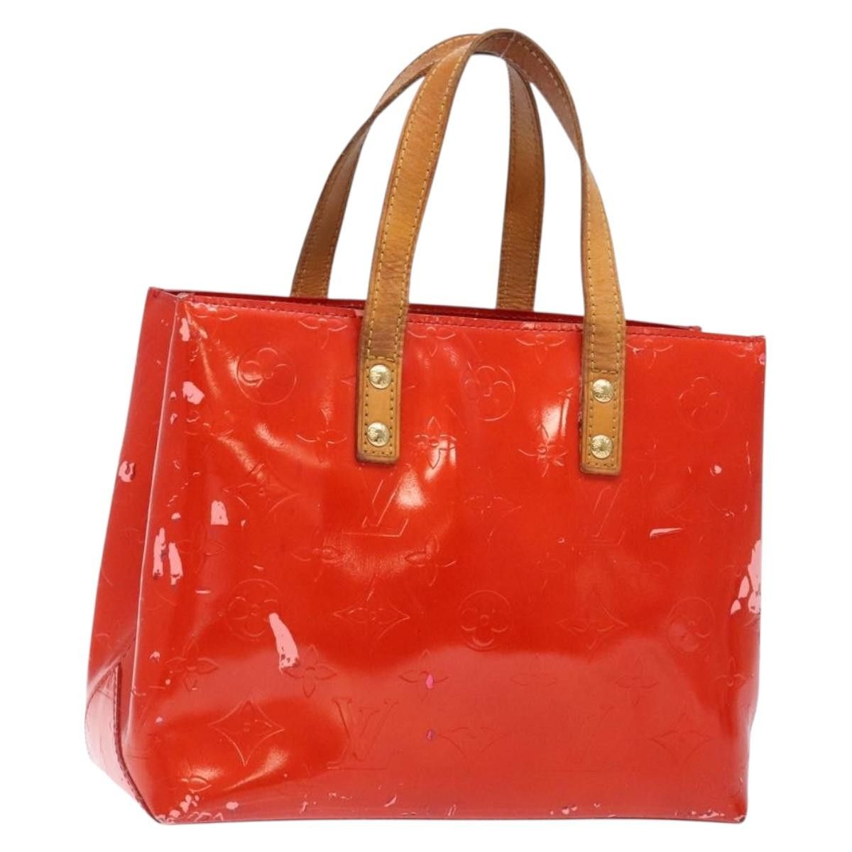 Louis Vuitton LOUIS VUITTON Monogram Vernis Reade PM Hand Bag Red Rouge Size ONE SIZE - 1 Thumbnail