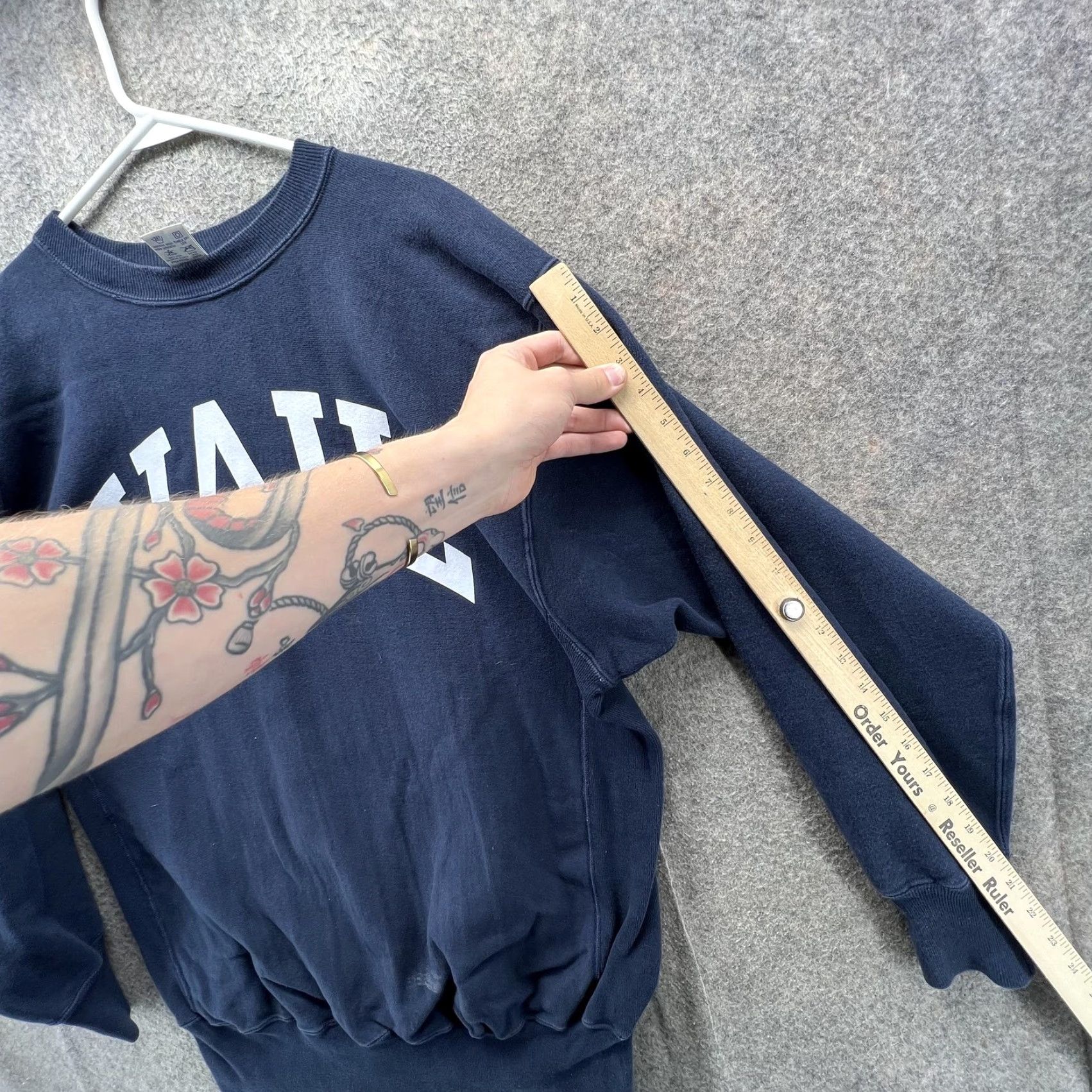 Champion VINTAGE Champion Reverse Weave Sweatshirt Mens 2XL Blue Vail Crewneck Fleece Size US XXL / EU 58 / 5 - 3 Thumbnail