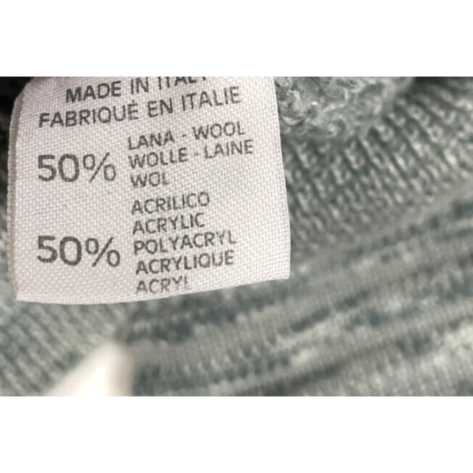 Vintage VTG Gray Chunky Knit Pullover Sweater Wool Blend Italy Made M Men High Neck 80s 90s Preppy Vintage Classic Casual Mens Size US M / EU 48-50 / 2 - 5 Thumbnail