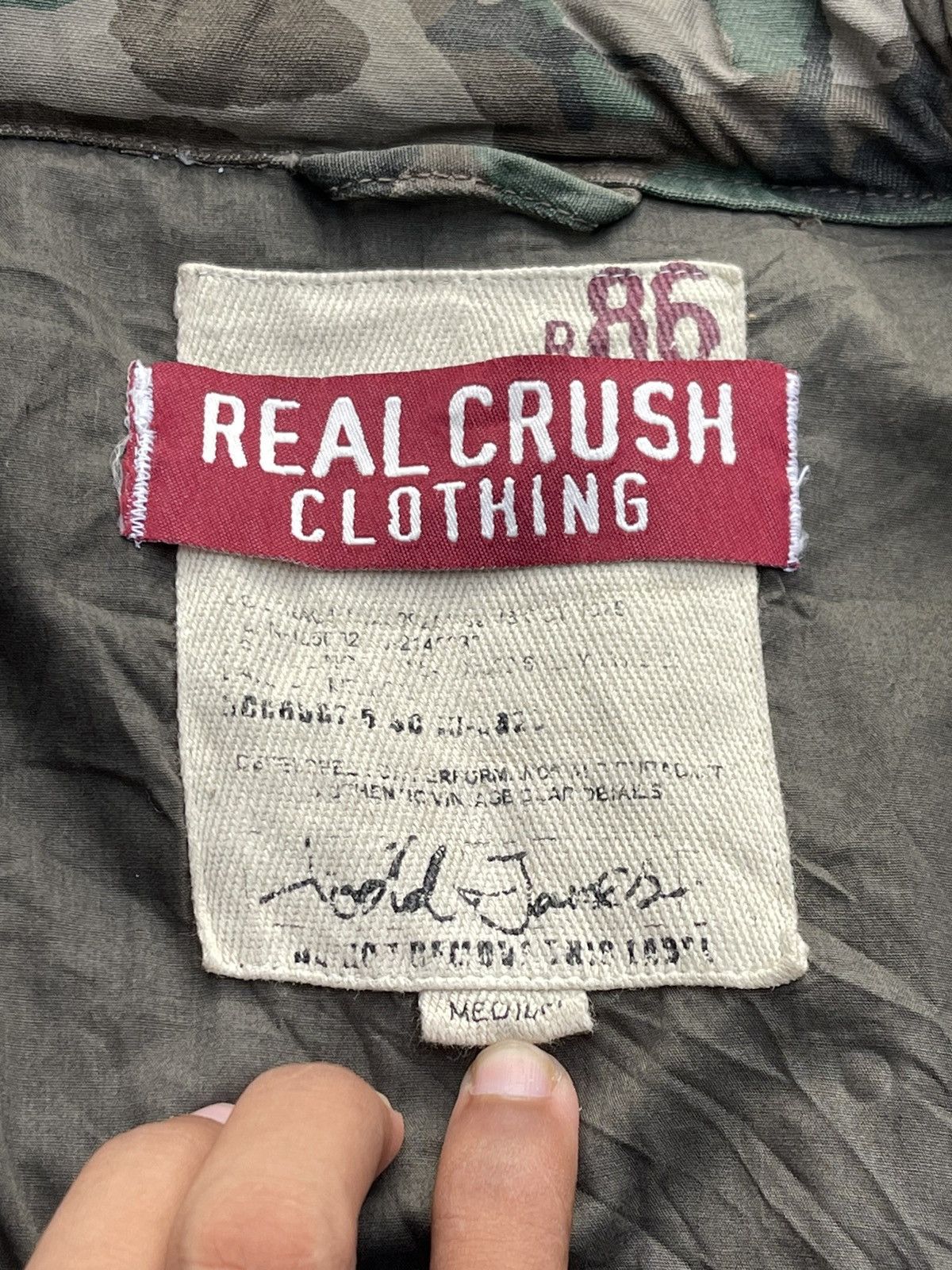 Japanese Brand × Vintage 🔥Vintage Real Crush Camo M-65 Woodland Field Jacket Size US M / EU 48-50 / 2 - 14 Thumbnail