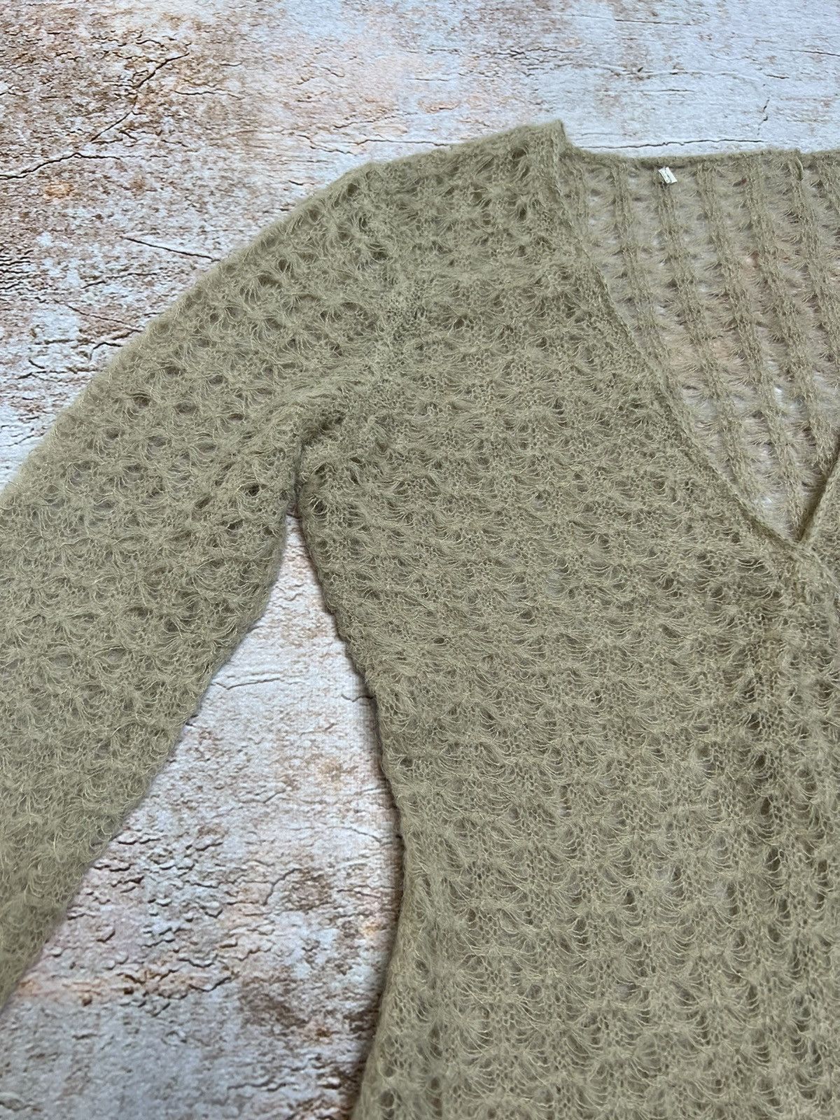 Vintage Vintage Japanese knit mesh cardigan Size M / US 6-8 / IT 42-44 - 3 Thumbnail