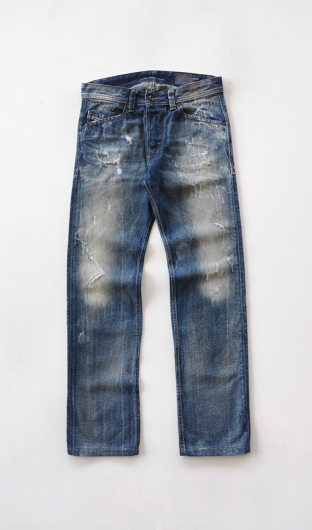 Diesel Black Gold Blue Eyecons Diesel Distressed Skinny Jeans Size US 30 / EU 46 - 1 Thumbnail
