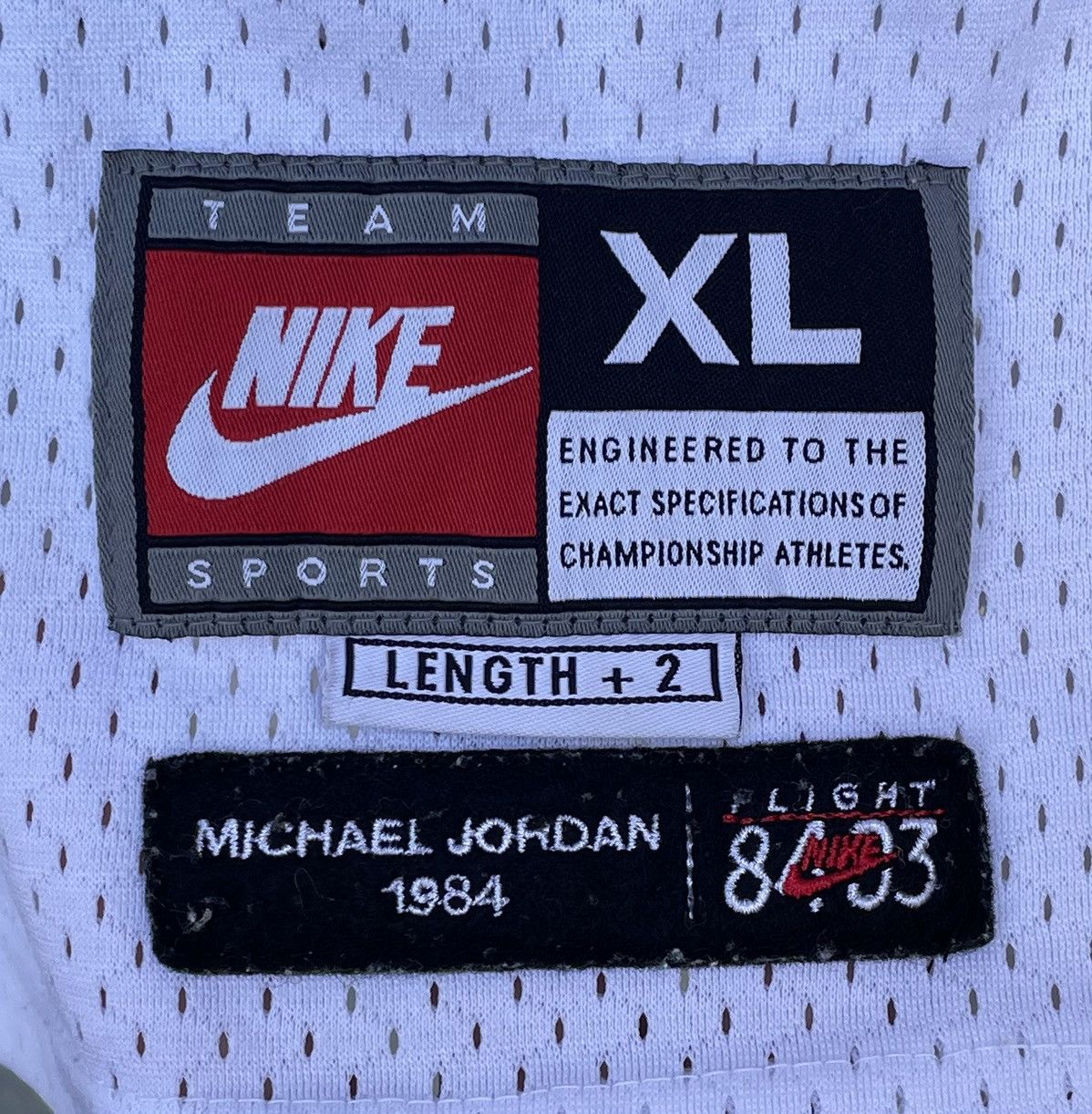 Nike Nike Team Michael Jordan 1984 Chicago Bulls Flight Jersey Size US XL / EU 56 / 4 - 3 Thumbnail