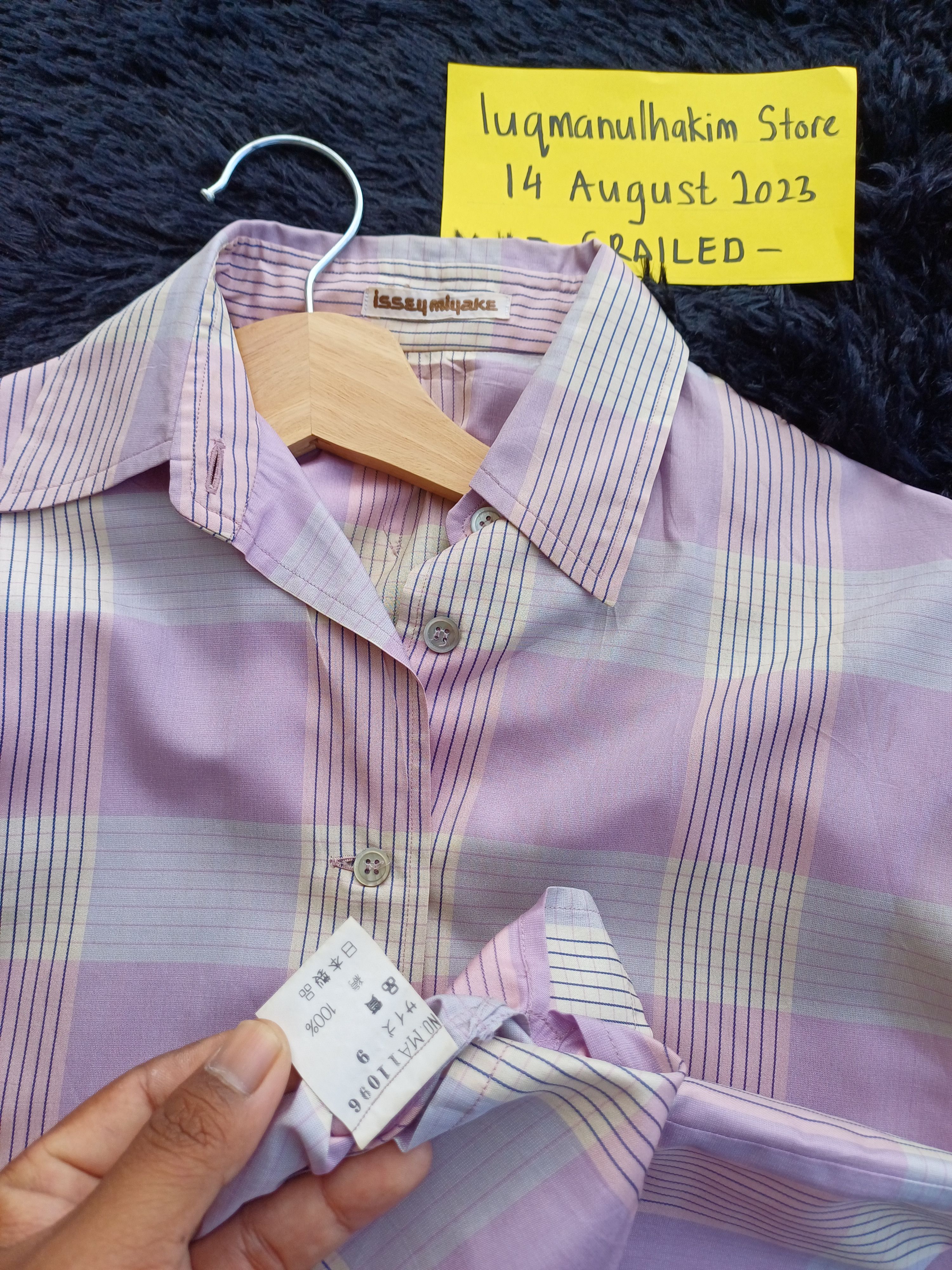 Issey Miyake Rare Vintage 90s Issey Miyake Pattern Collar Shirt Size US S / EU 44-46 / 1 - 6 Thumbnail
