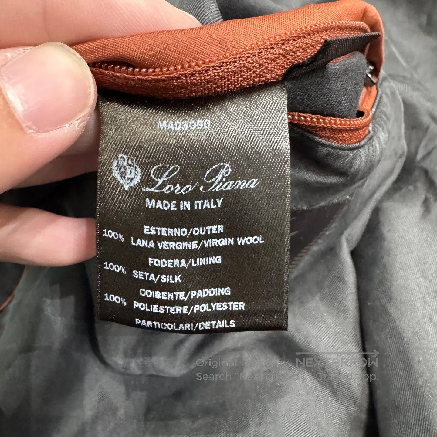 Loro Piana LORO PIANA Leather-tanned wool-cotton coat with (seam-stit Size US XXL / EU 58 / 5 - 5 Thumbnail