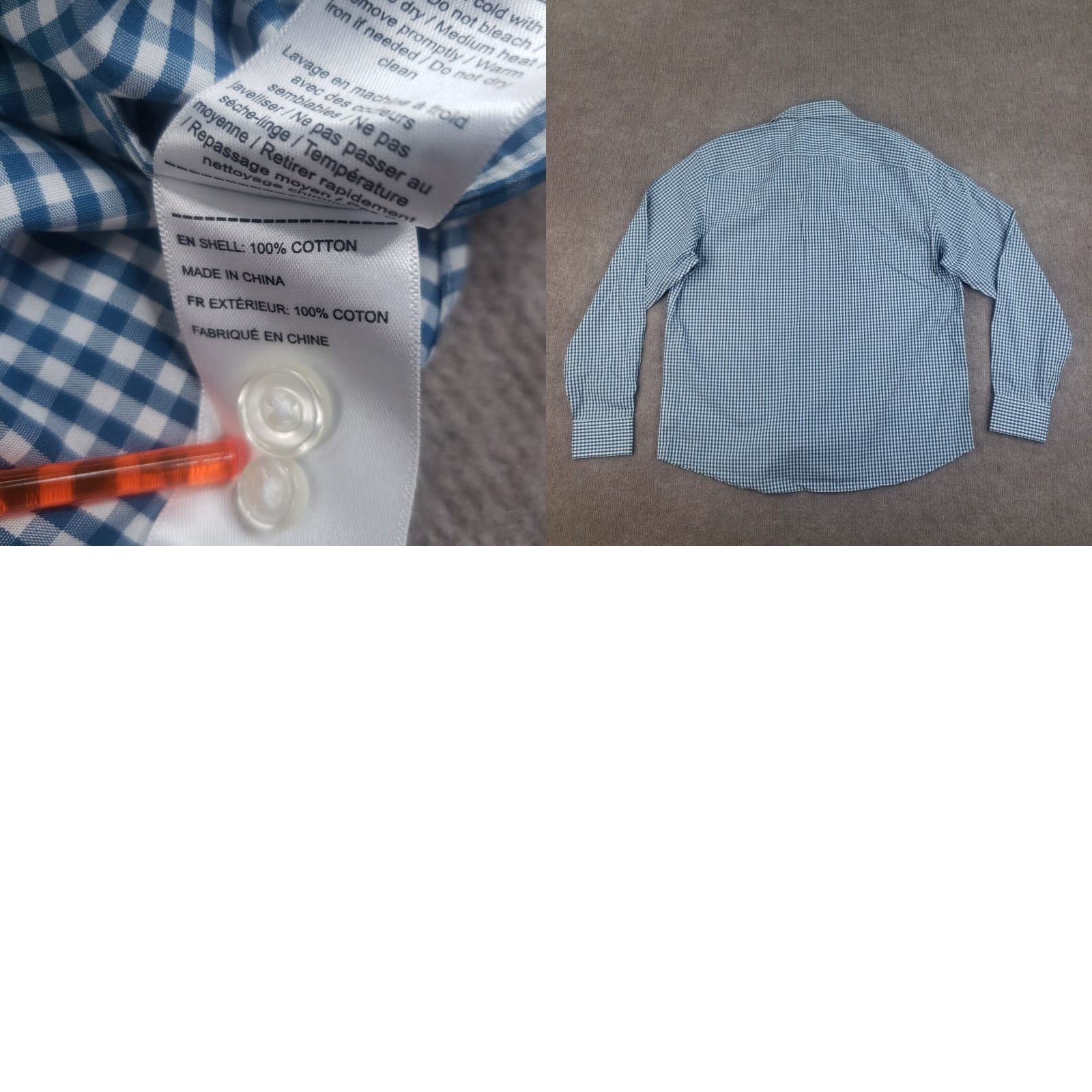UNTUCKit UNTUCKit Plaid Button-Up Shirt Mens XL Blue Long Sleeve Wrinkle-Free Casual Size US XL / EU 56 / 4 - 8 Thumbnail