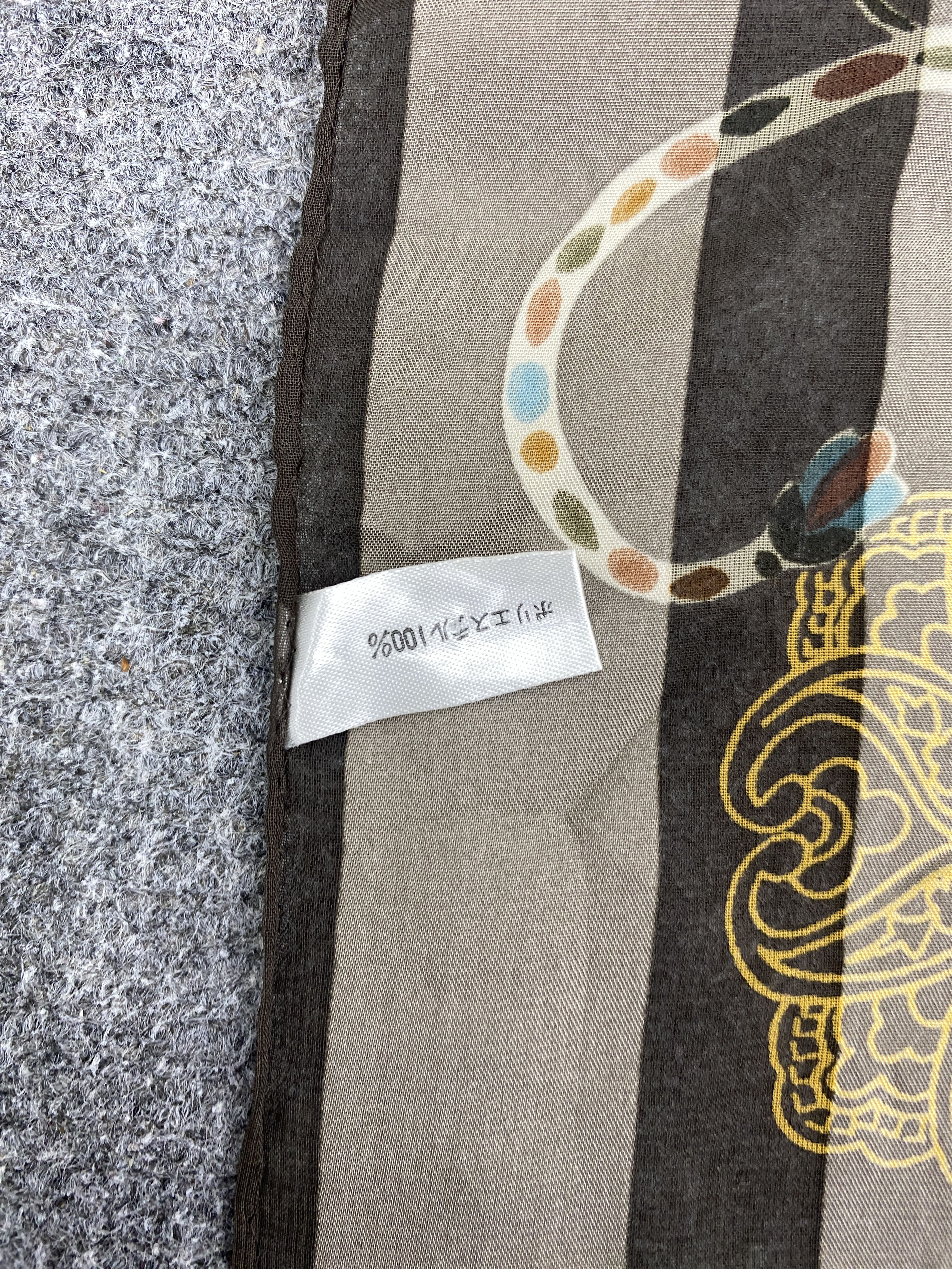 Japanese Brand Paisley Silk Scarf Shawl Babushka head Scarf SN0053 Size ONE SIZE - 5 Thumbnail