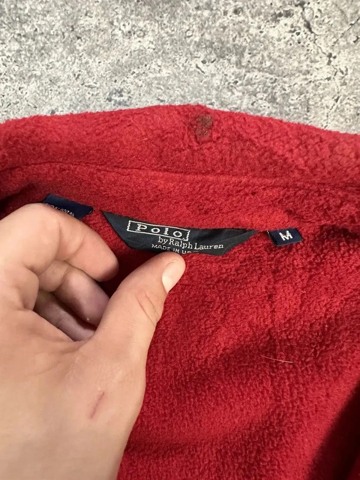 Polo Ralph Lauren × Vintage Polo Ralph Lauren fleece Jacket full zip Distressed Size US M / EU 48-50 / 2 - 14 Thumbnail
