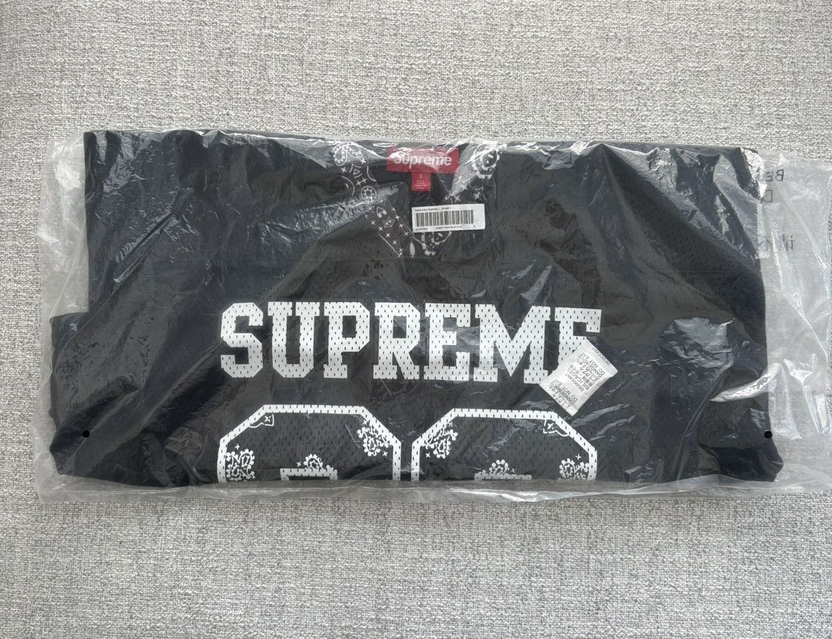 Supreme Supreme Bandana Football Jersey “Black” Size US S / EU 44-46 / 1 - 6 Thumbnail