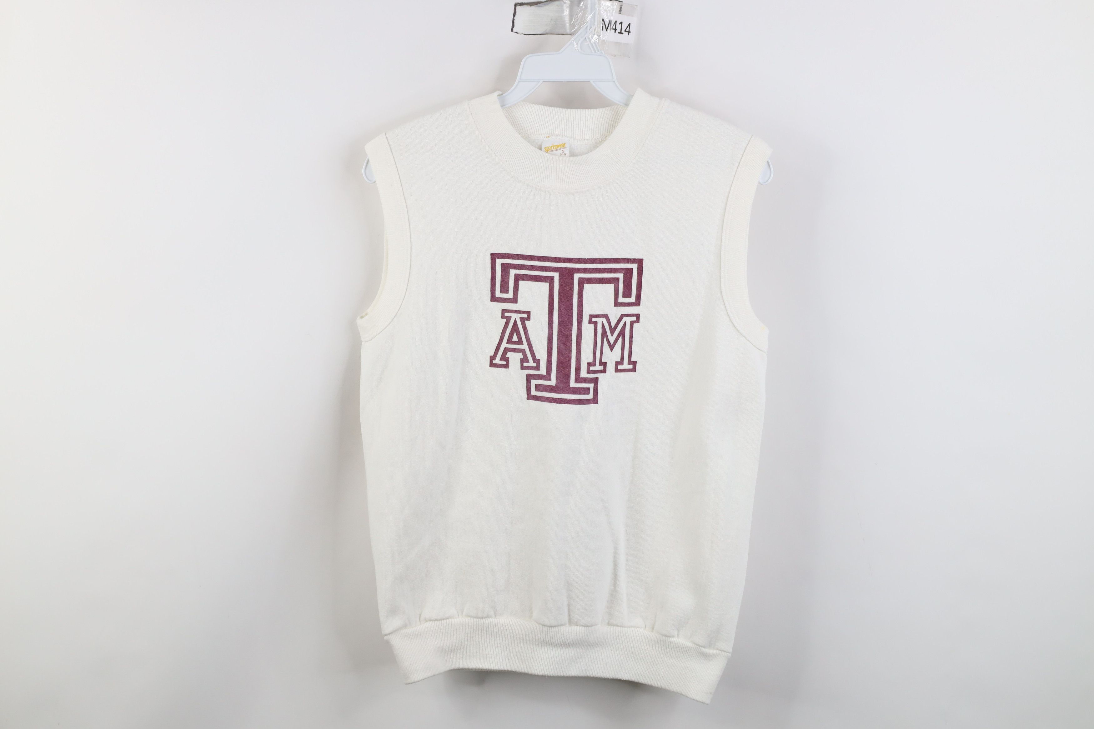 Vintage Vintage 70s A&M University Sleeveless Sweatshirt Vest USA Size S / US 4 / IT 40 - 1 Thumbnail