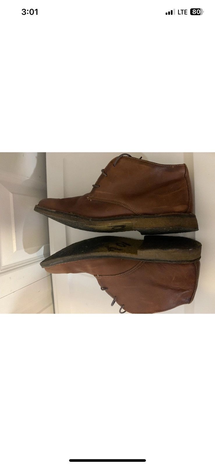 Johnston & Murphy Johnston & Murphy Mens Sz 13M Red Brown Leather Chukka Boot Size US 13 / EU 46 - 10 Thumbnail