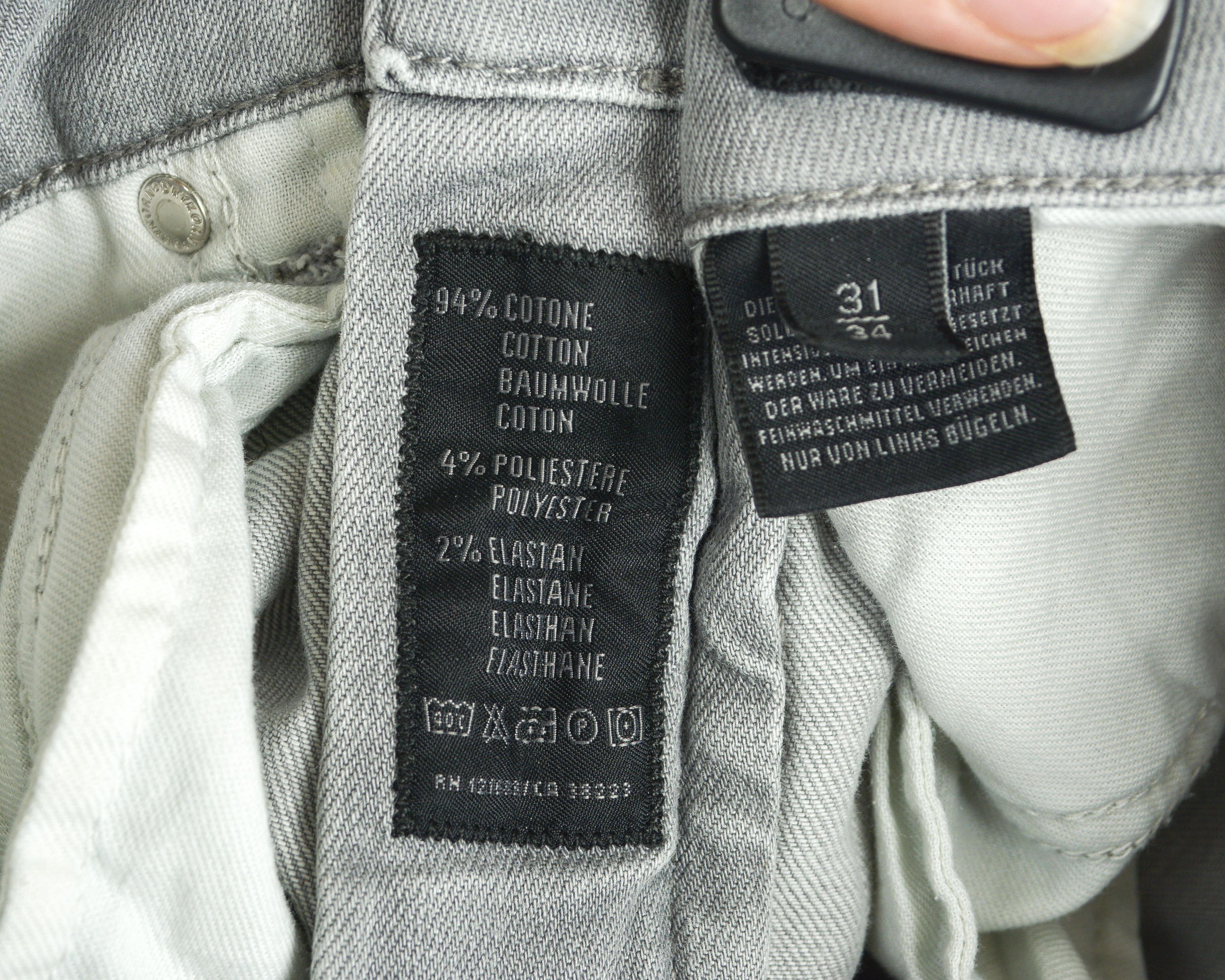 DRYKORN W31 L34 Jeans Denim Pants Trousers Skinny Slim Fit Zip Grey Size US 31 - 6 Thumbnail