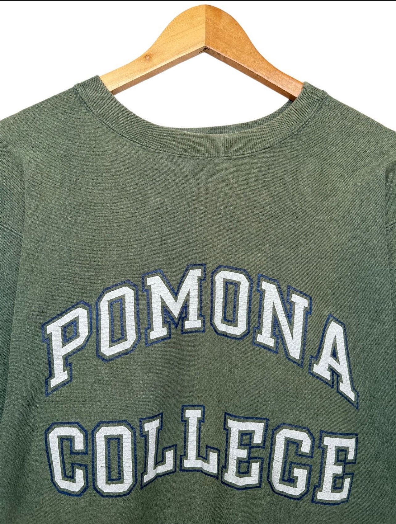 Champion Vintage 90s Pomona Collage Champion Reverse Weave Sweatshirt Size US L / EU 52-54 / 3 - 4 Thumbnail
