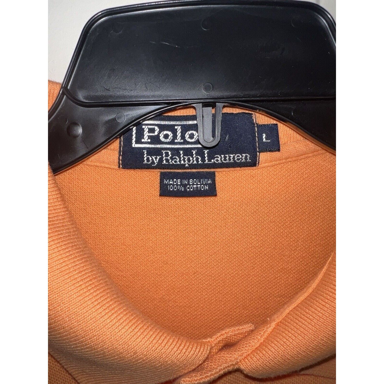 Polo Ralph Lauren Polo Ralph Lauren Shirt Mens Large Orange Pony Short Sleeve Size US L / EU 52-54 / 3 - 3 Thumbnail