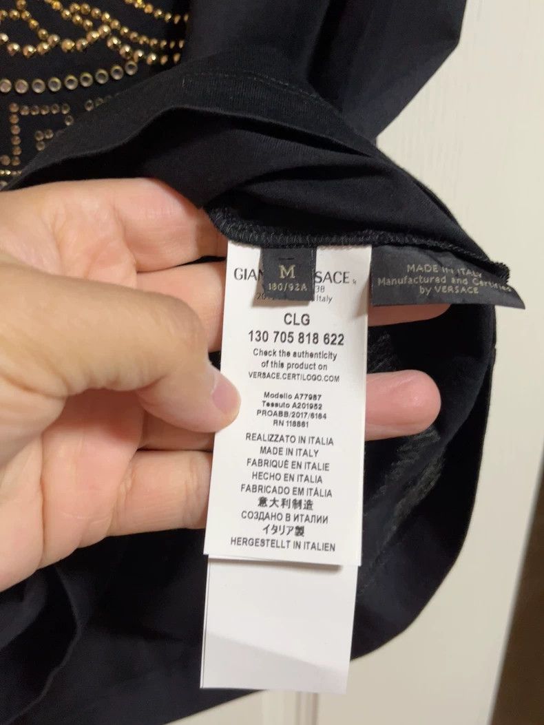 Versace Versace Black short-sleeved T-shirt Size US M / EU 48-50 / 2 - 5 Thumbnail
