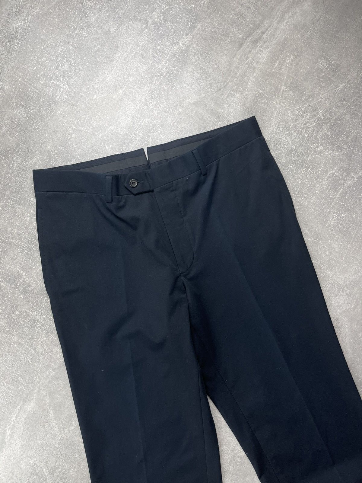 Fendi Fendi Classic Tailored Trousers Navy Blue Size 52 Size US 36 / EU 52 - 10 Thumbnail