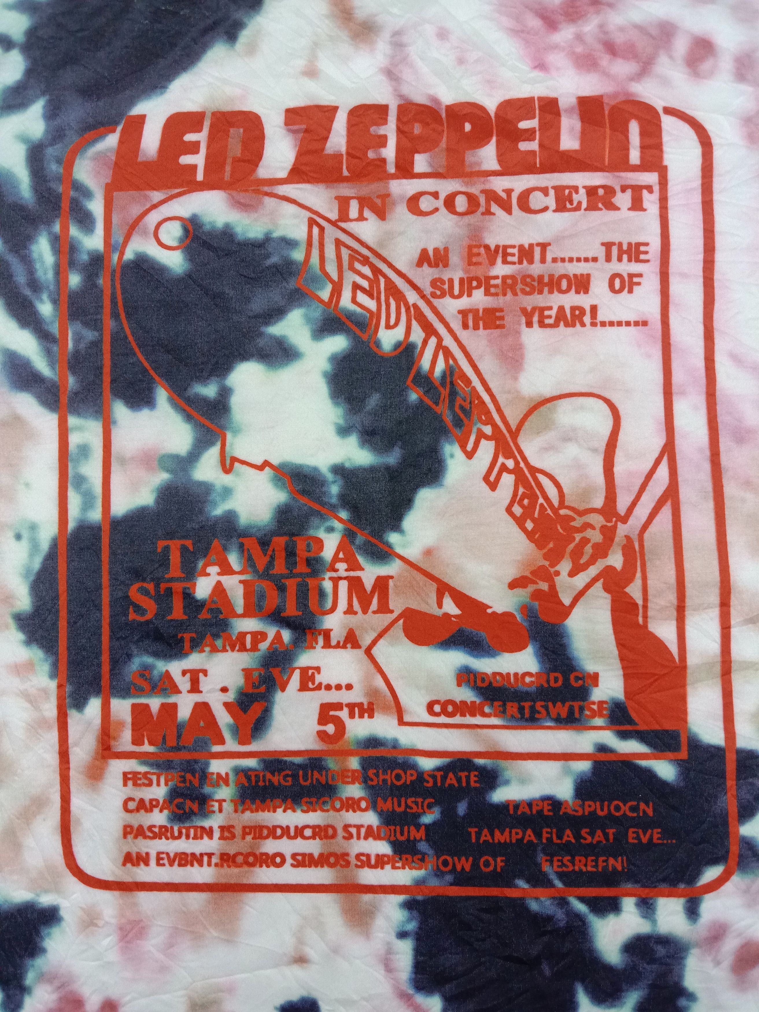 Band Tees Vintage Led Zeppelin In Concert Tampa Stadium T Shirt Size US L / EU 52-54 / 3 - 2 Thumbnail
