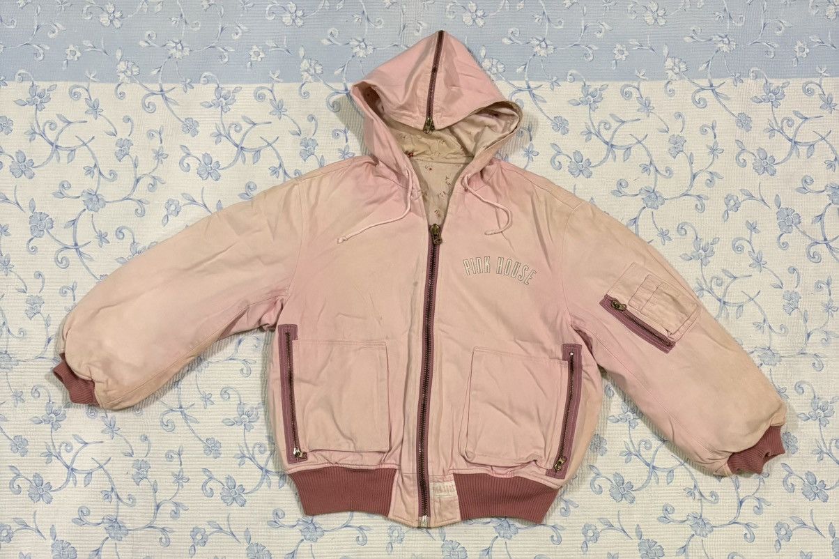 Pink House Hoodie Bomber Jacket