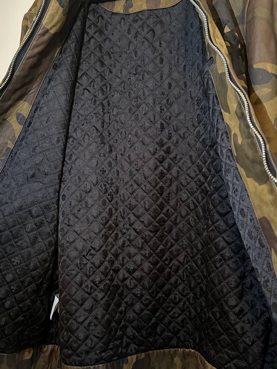 Chrome Hearts Leather Camo Jacket Size US XL / EU 56 / 4 - 9 Thumbnail
