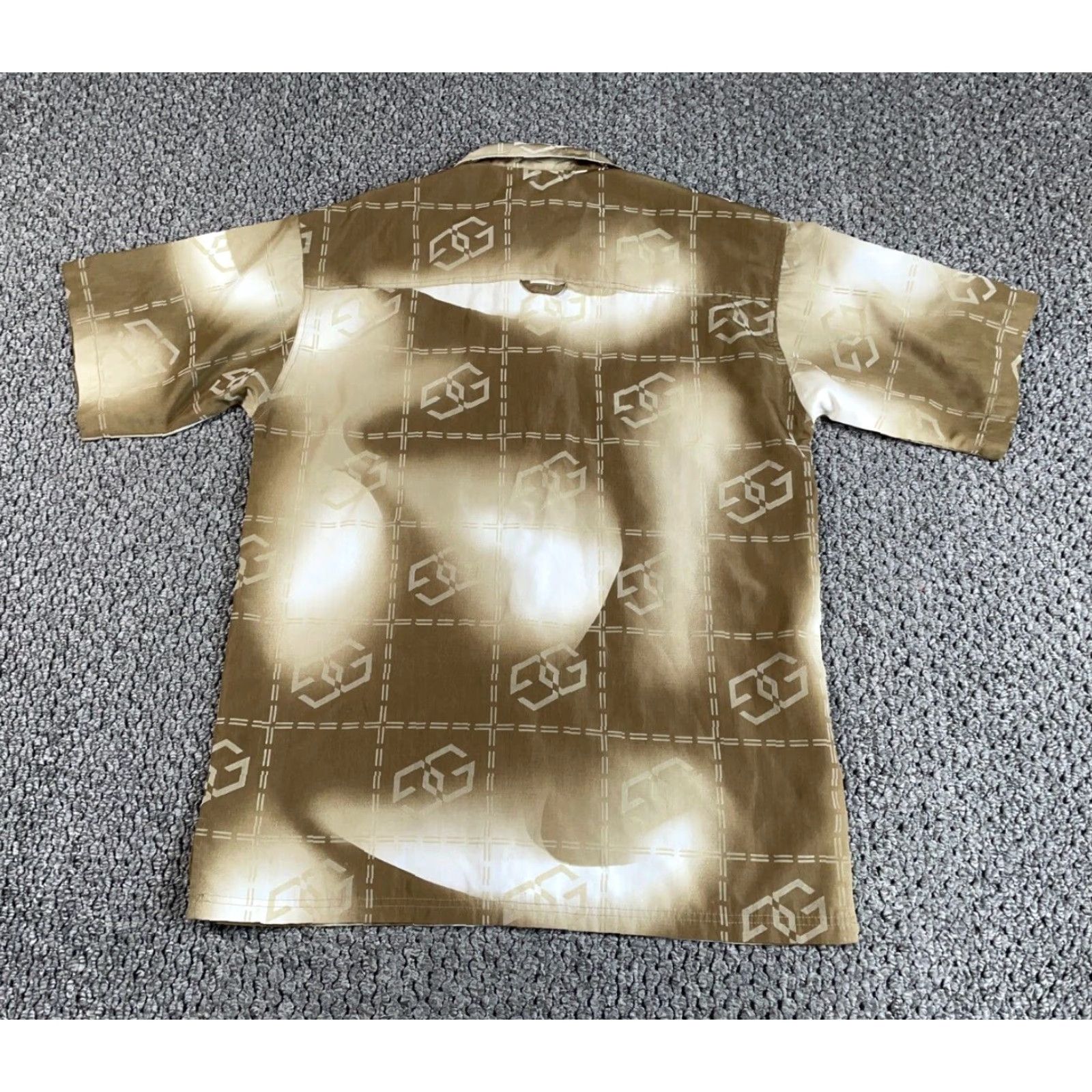 Vintage VTG Shirt Geometric Pattern Brown Adult Large Mens 90s Hip Hop Vintage Size US L / EU 52-54 / 3 - 2 Thumbnail