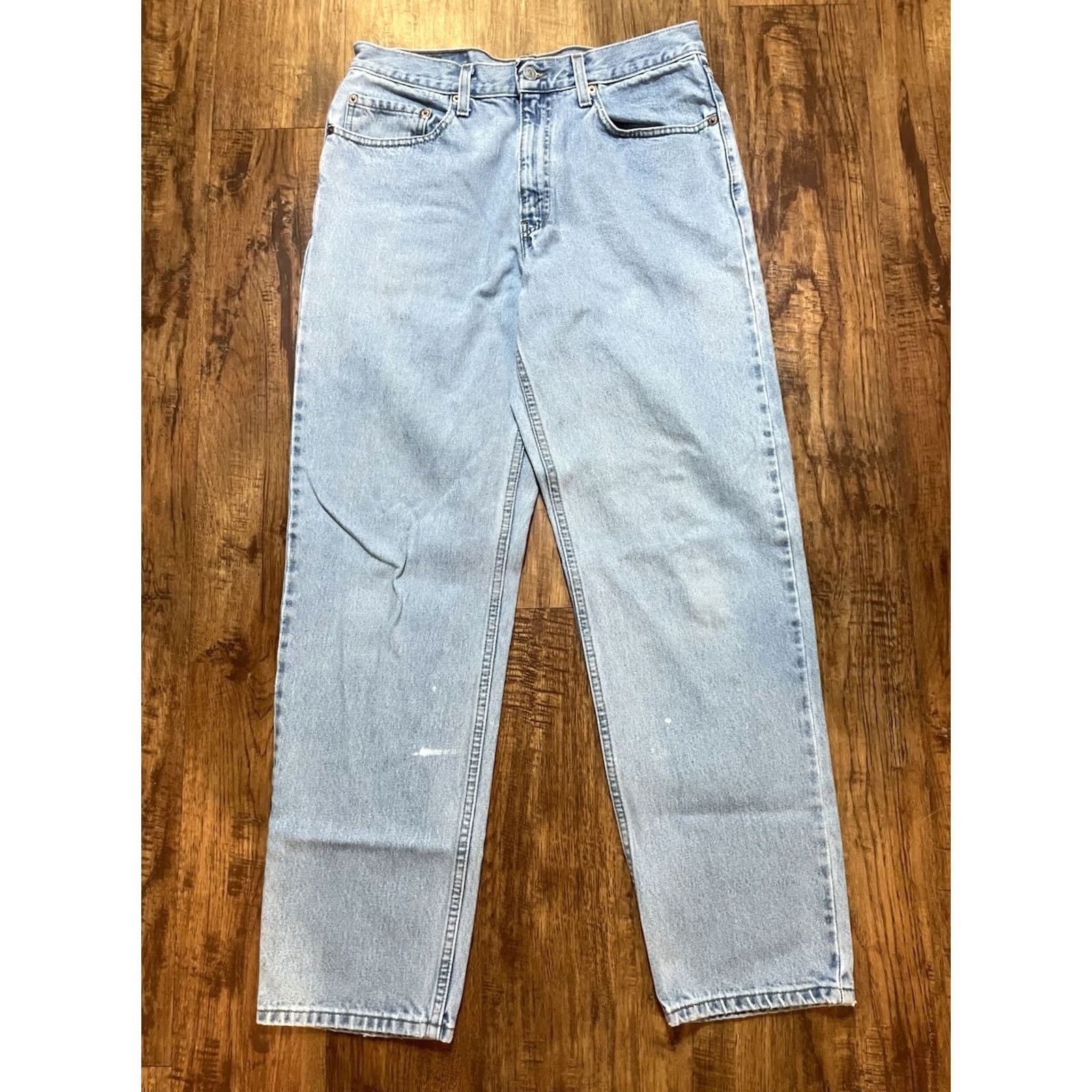 Levi's VINTAGE Levi's 550 Jeans Men 32x32 Blue Relaxed Fit 5-Pocket Denim Belt Loops 31 Inseam Medium Wash F572 Mens Size US 32 / EU 48 - 5 Thumbnail