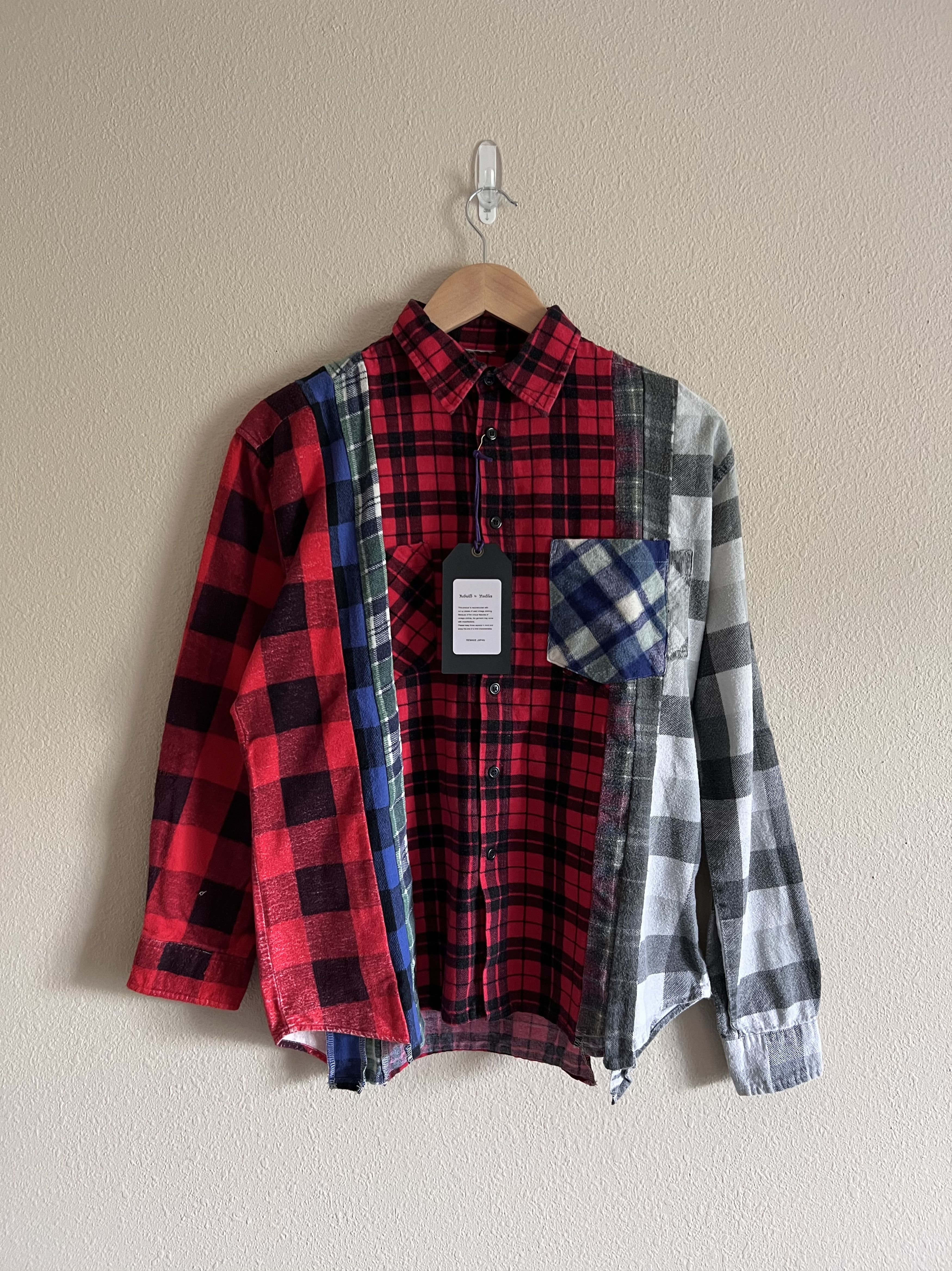 image of Needles Rebuild 7 Cuts Flannel in Red, Men's (Size XS)