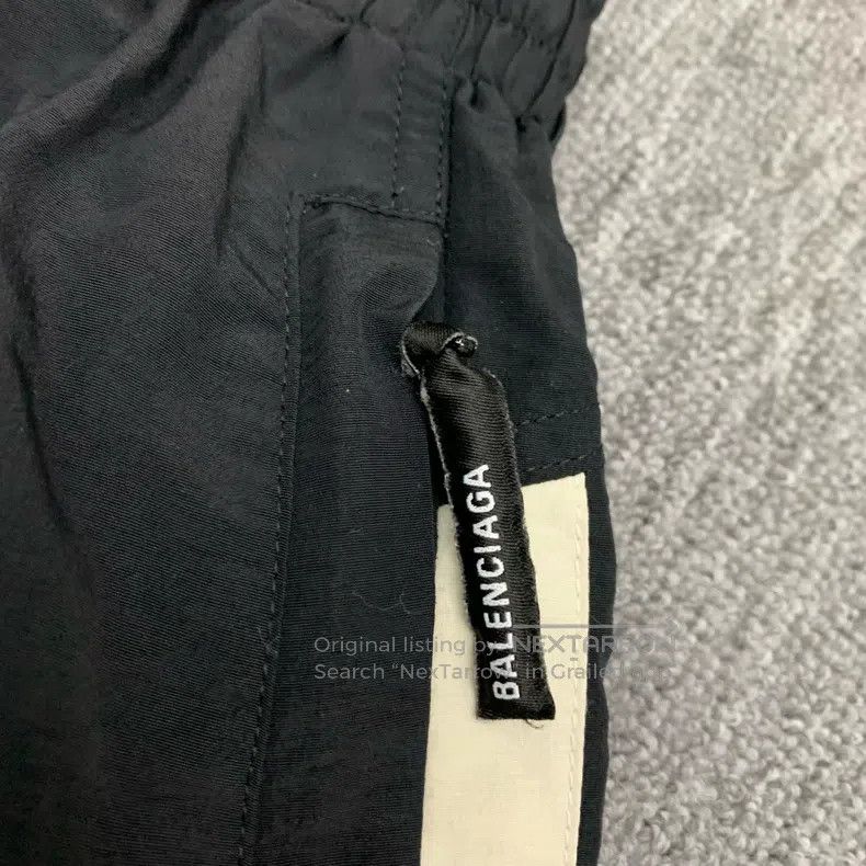 Balenciaga Balenciaga size M Black Side Striped Double Hook Shorts Size US 27 - 9 Thumbnail